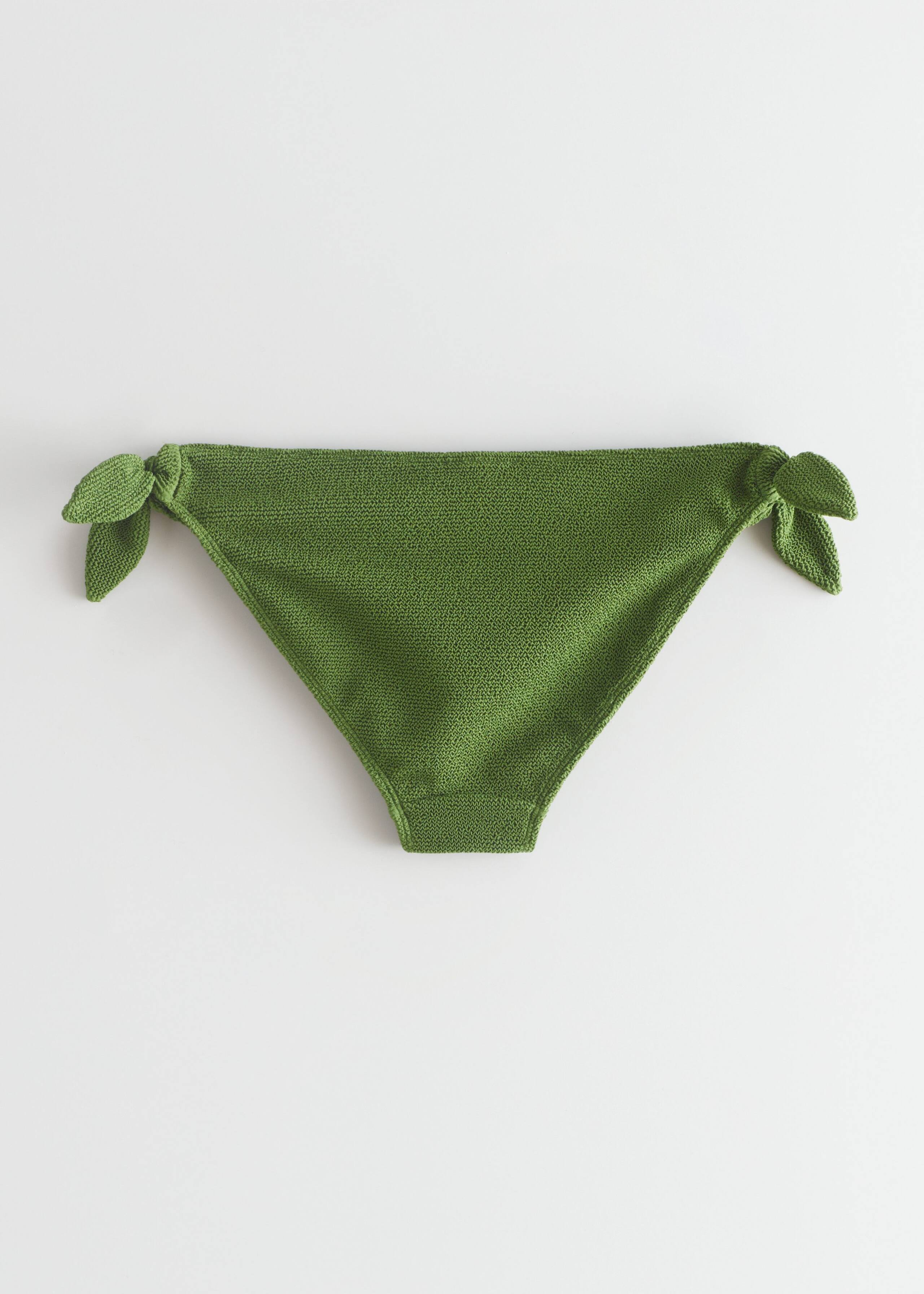 Tie Crepe Bikini Briefs - Black - Still Life