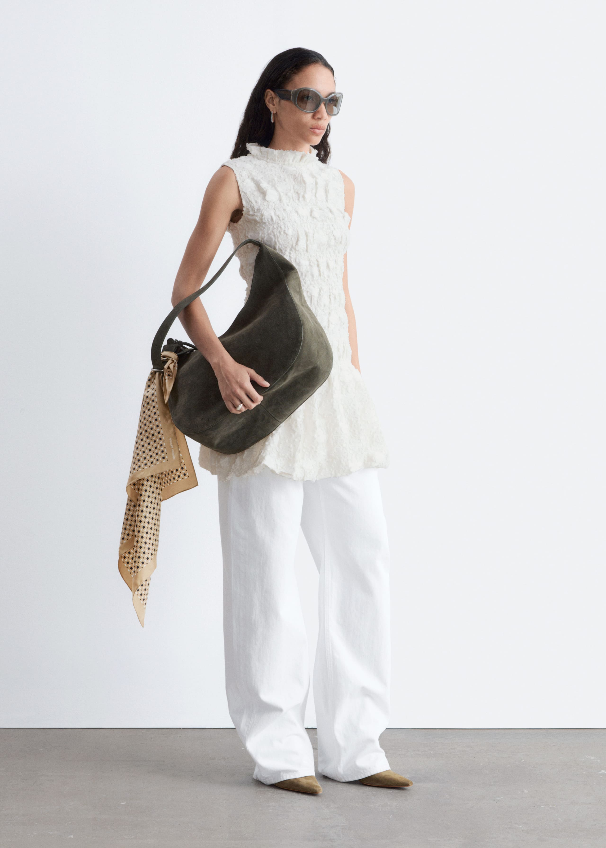 Smock Mini Dress - Yellow - Lookbook