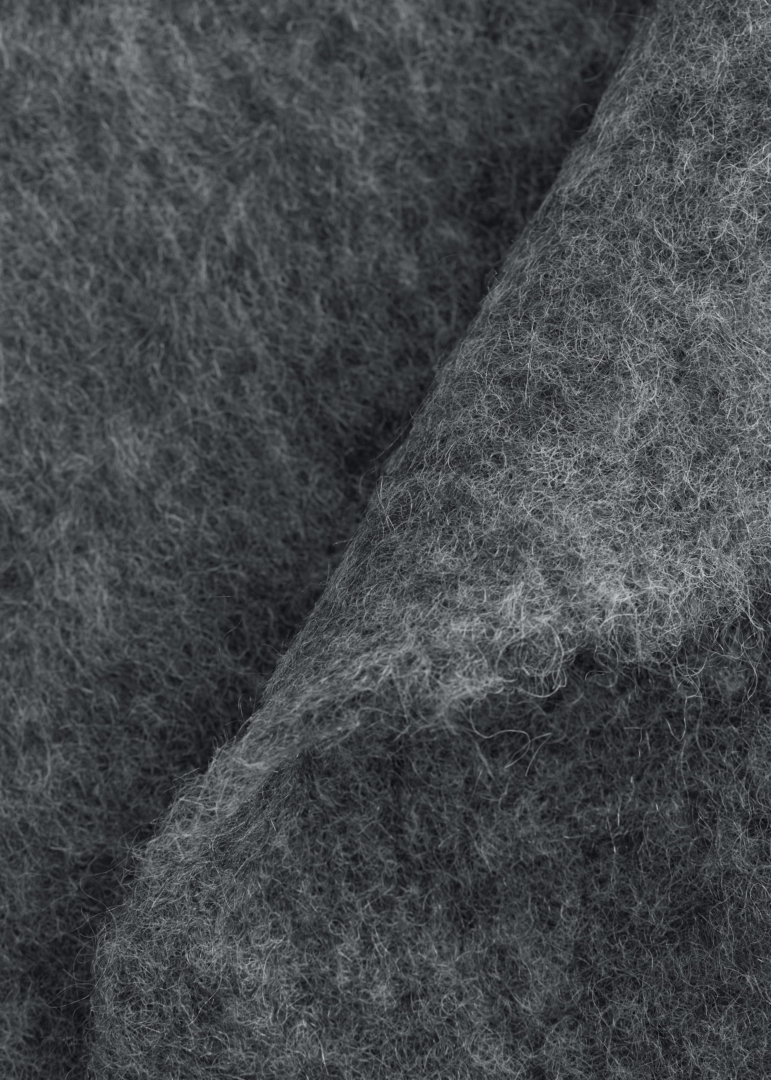 Mohair-Blend Brushed Triangle Scarf