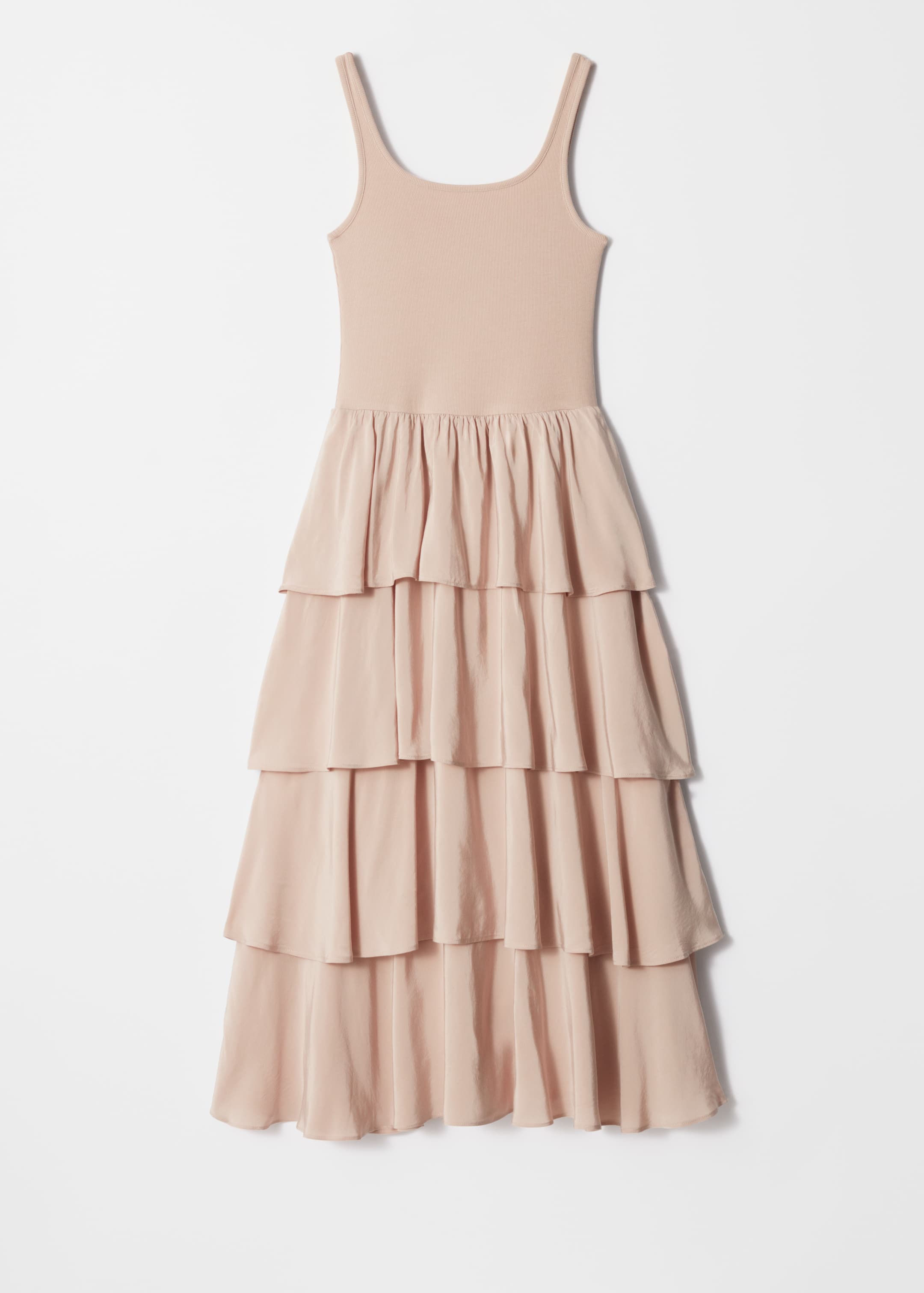 Se større billede: Midikjole med flæser - Beige - DAME | H&M DK 5
