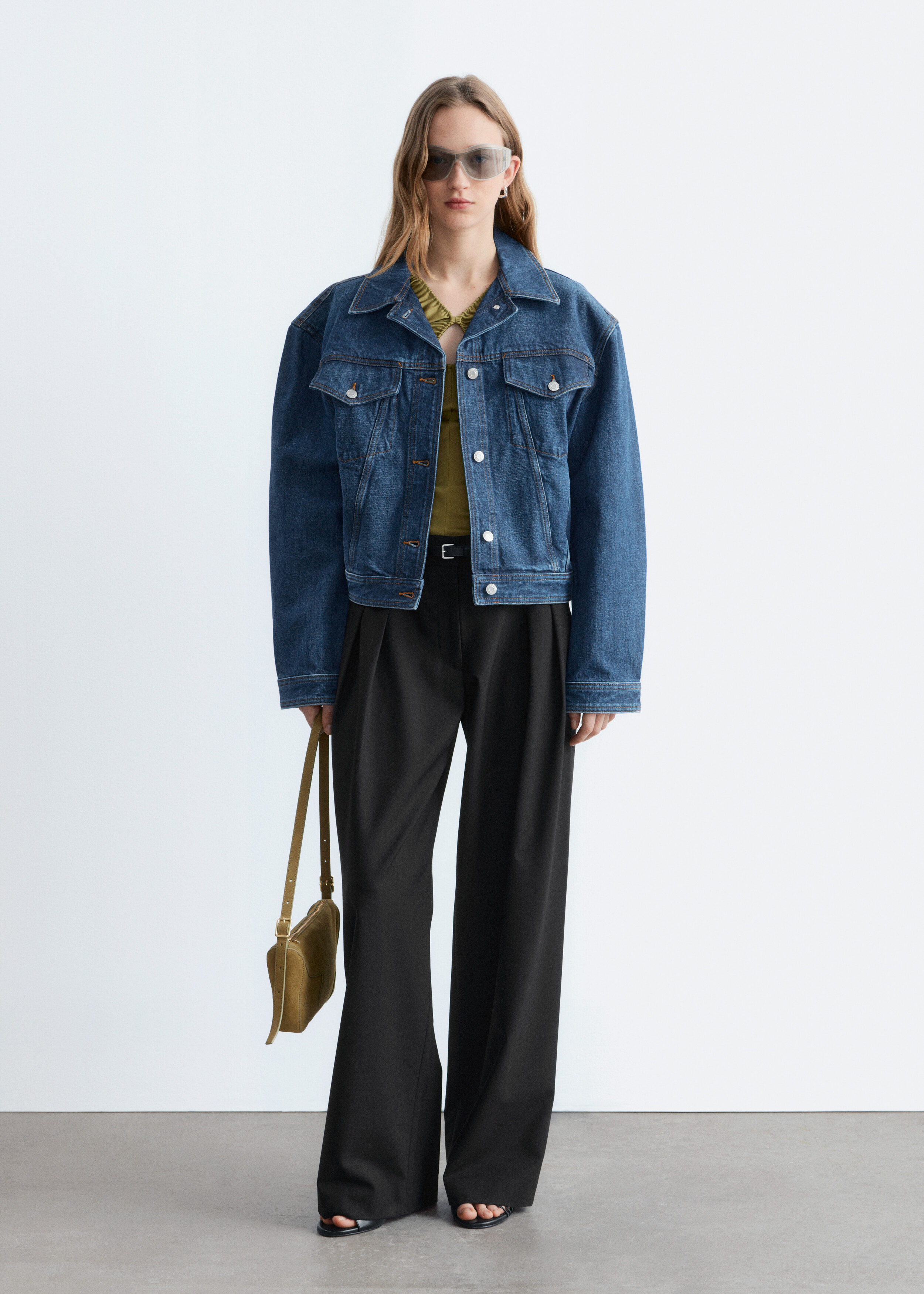 Wool-Blend Tailored Trousers - Black - & Other Stories US