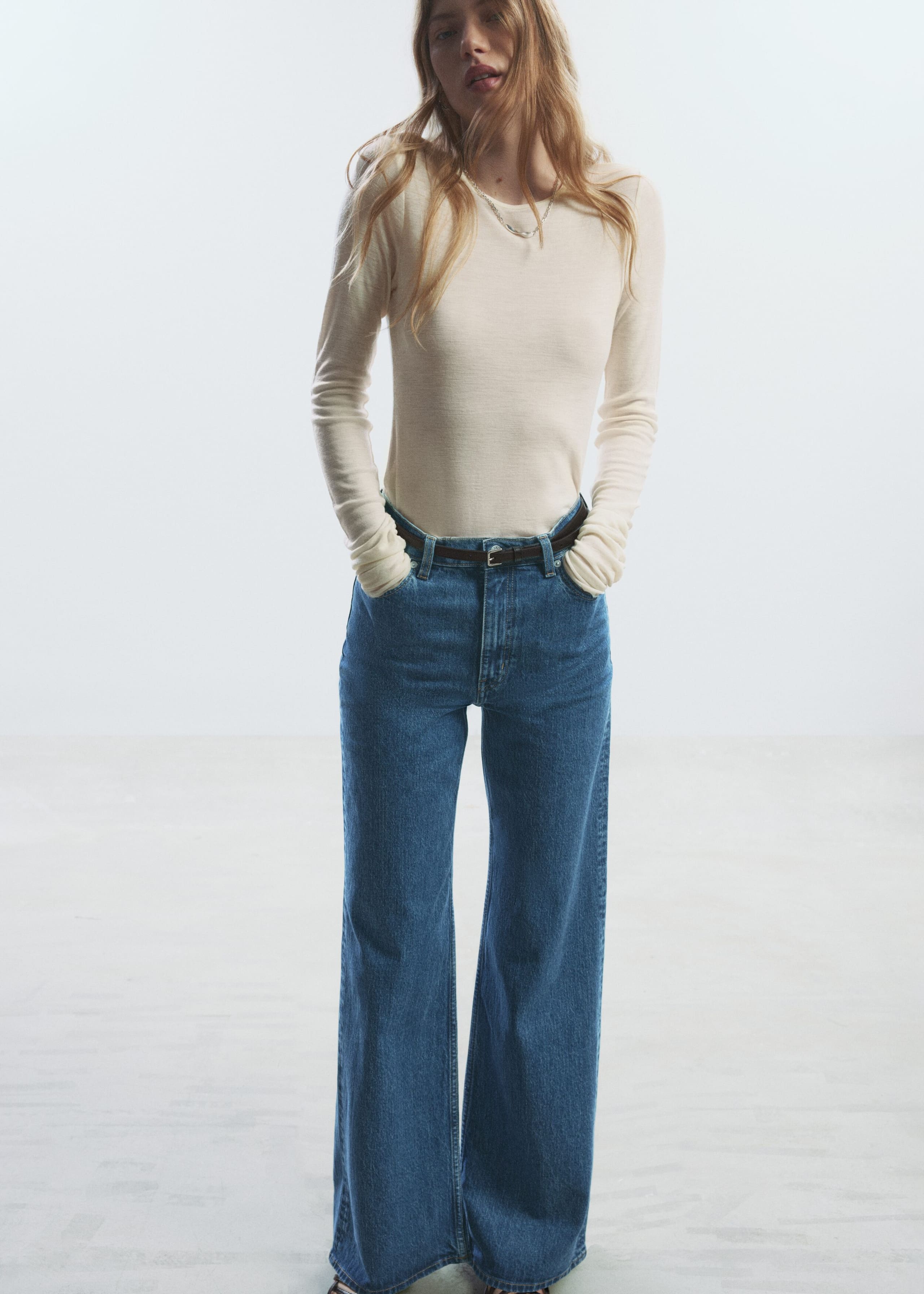 Image of Wide-Leg Jeans