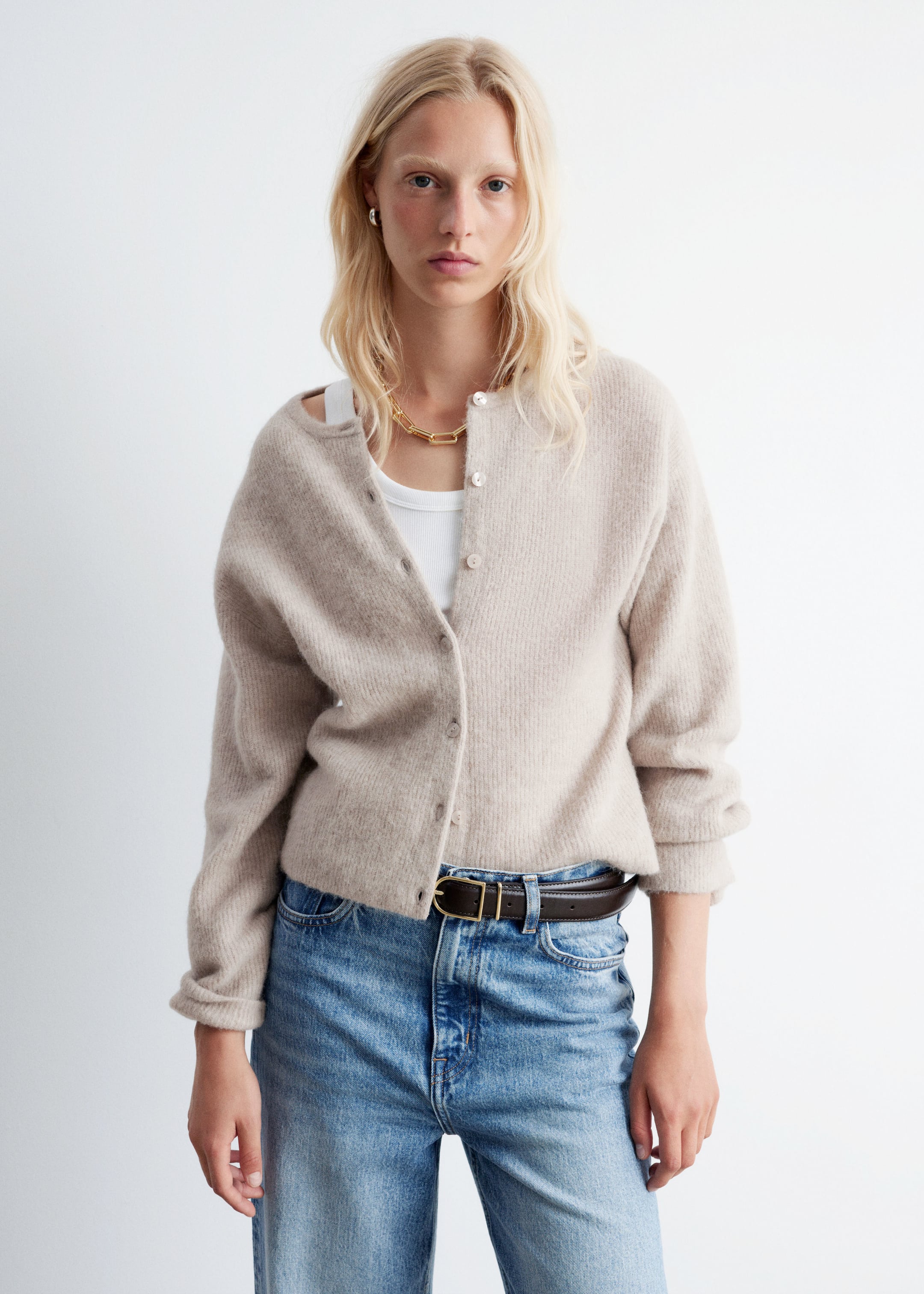 Visualizza immagine più grande: Cardigan con lavorazione a maglia in misto alpaca - Talpa - DONNA | H&M IT 1