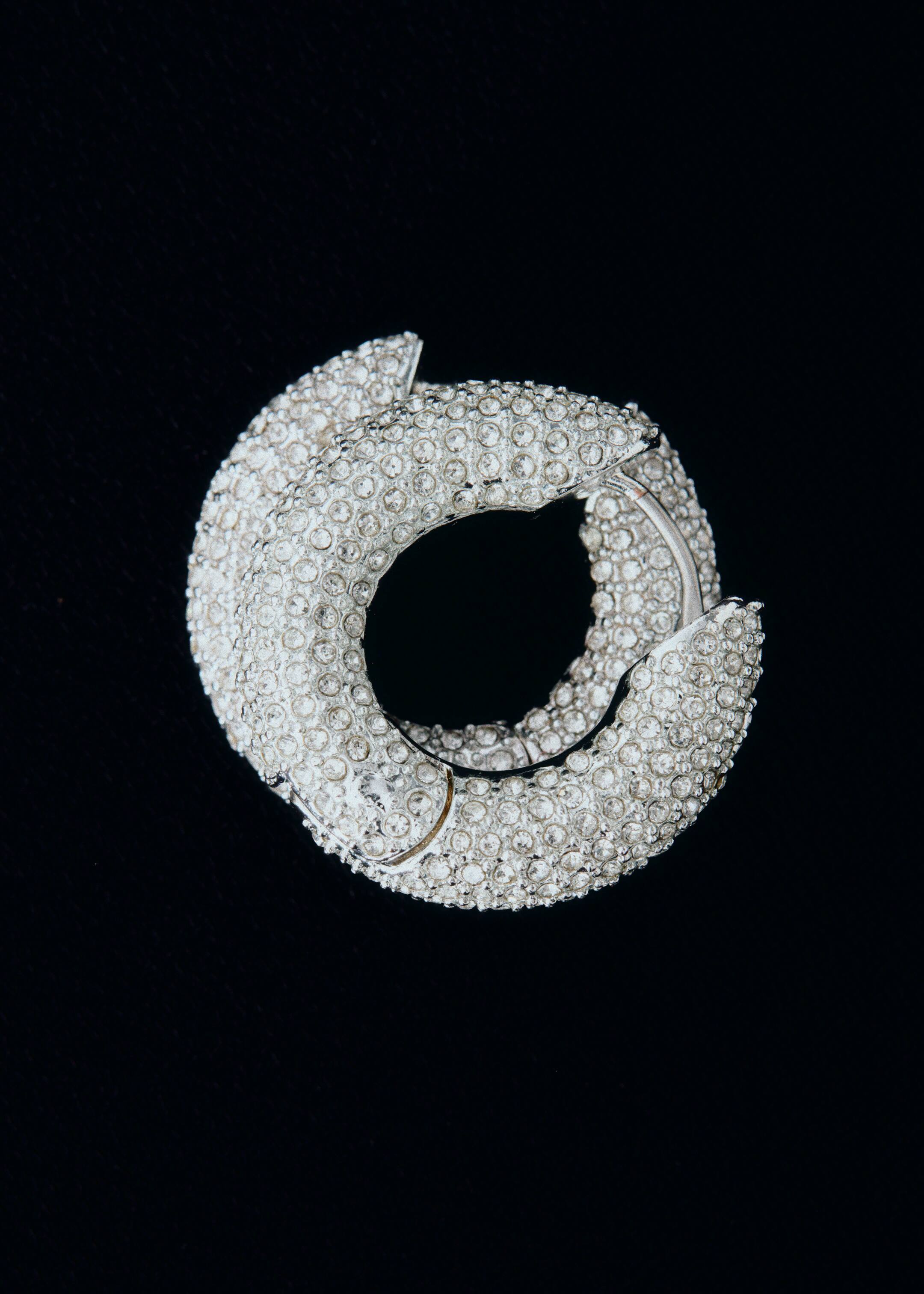 Visualizza immagine più grande: Orecchini a cerchio con cristalli - Silver - DONNA | H&M IT 3