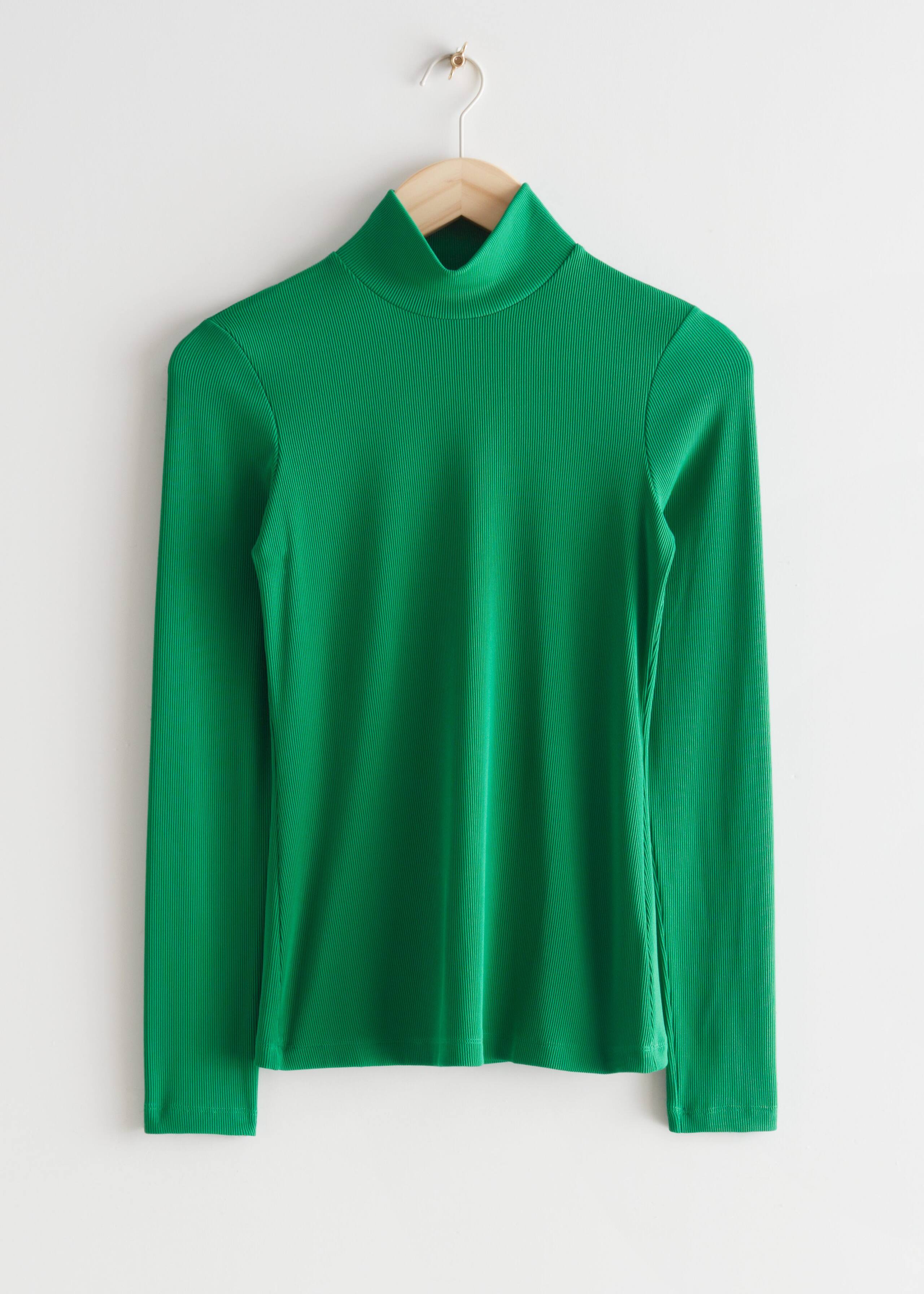 Turtleneck Top - Green - Natura morta