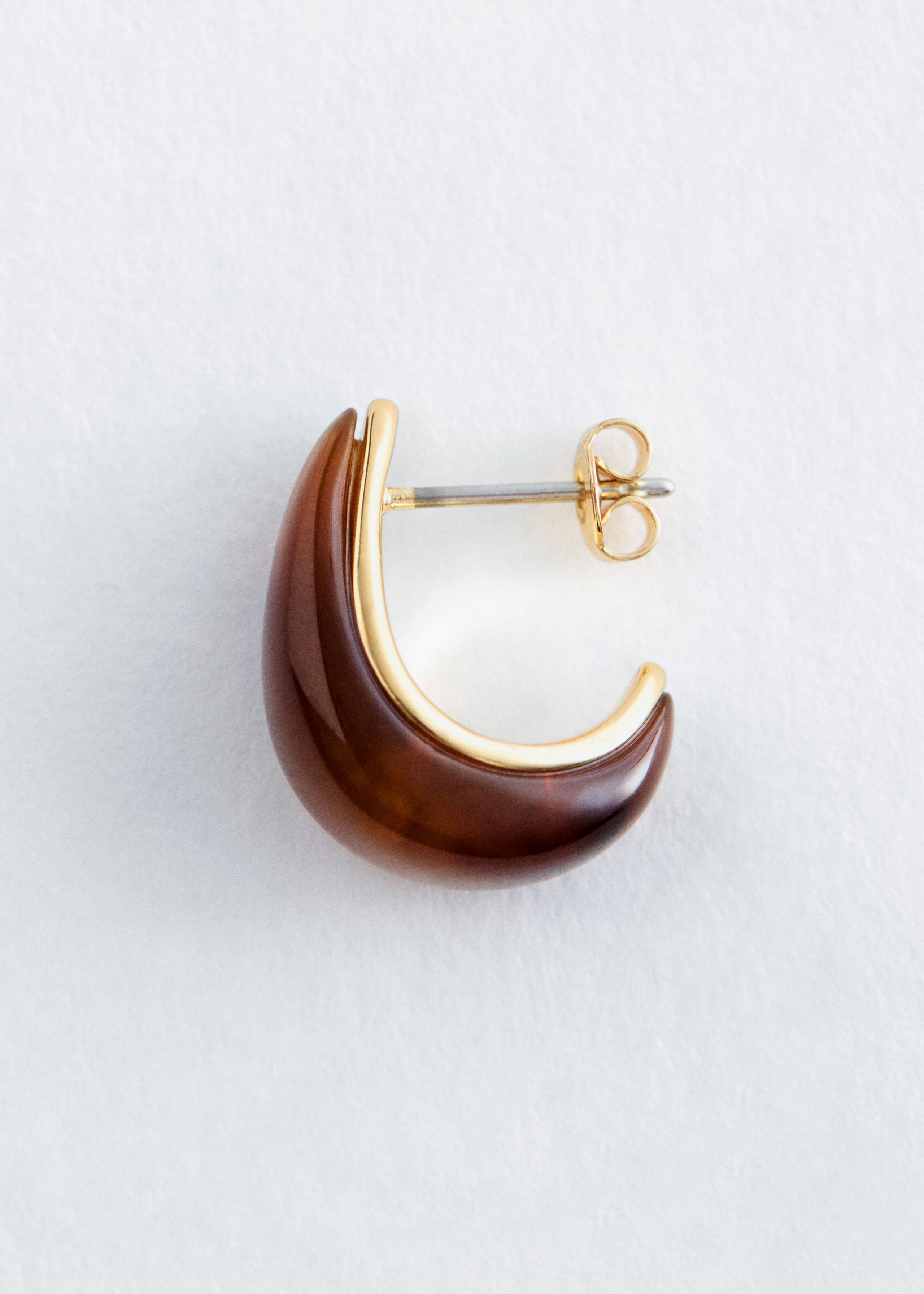 Image of Marmorierte Ohrringe in gewölbter Form