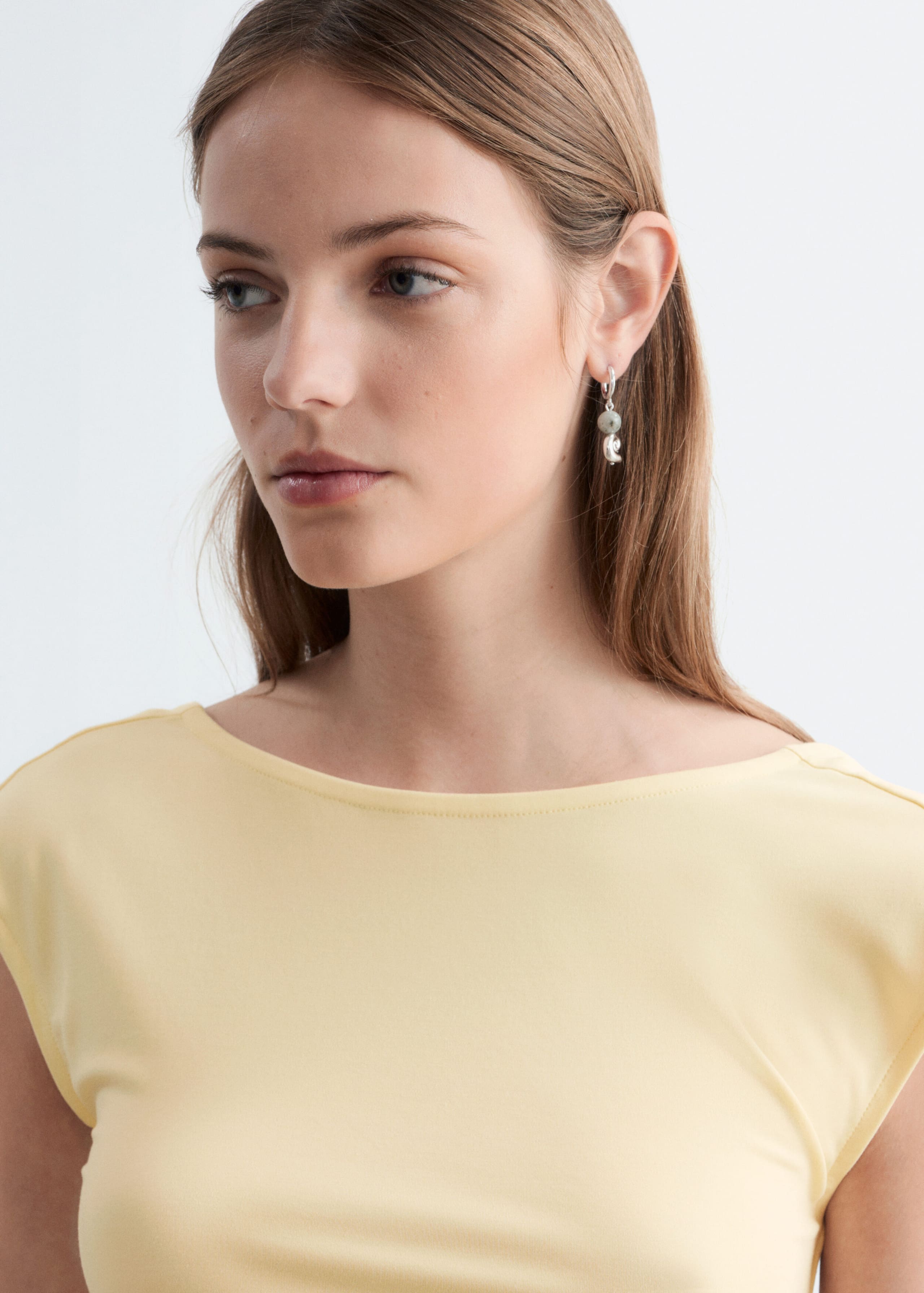 Image of Fitted Open-Back T-Shirt