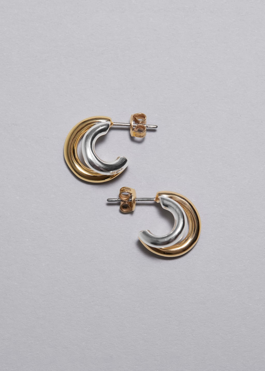 Créoles doubles - Argenté/Doré - Still Life