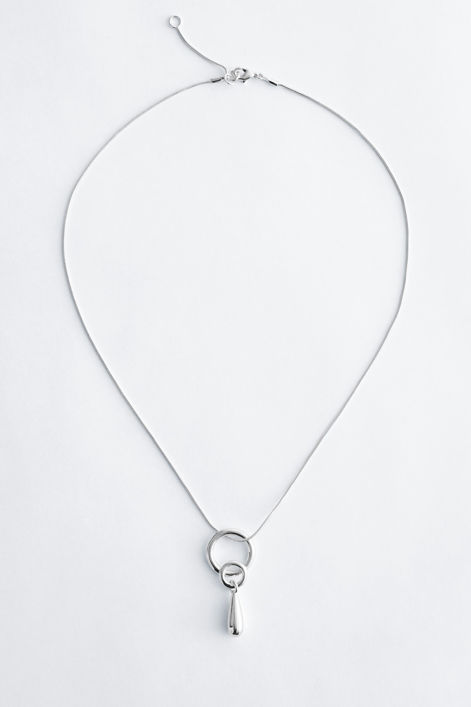 Labradorite Pendant Necklace - כסף/זהב - 1