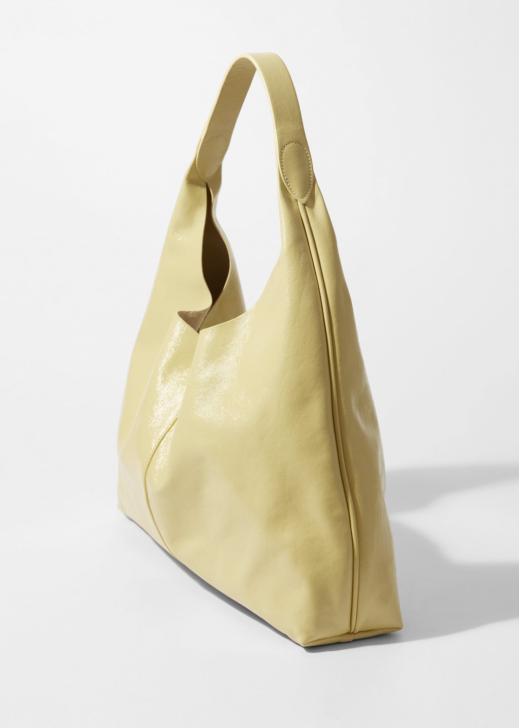 Image of Large Patent-Leather Tote Bag