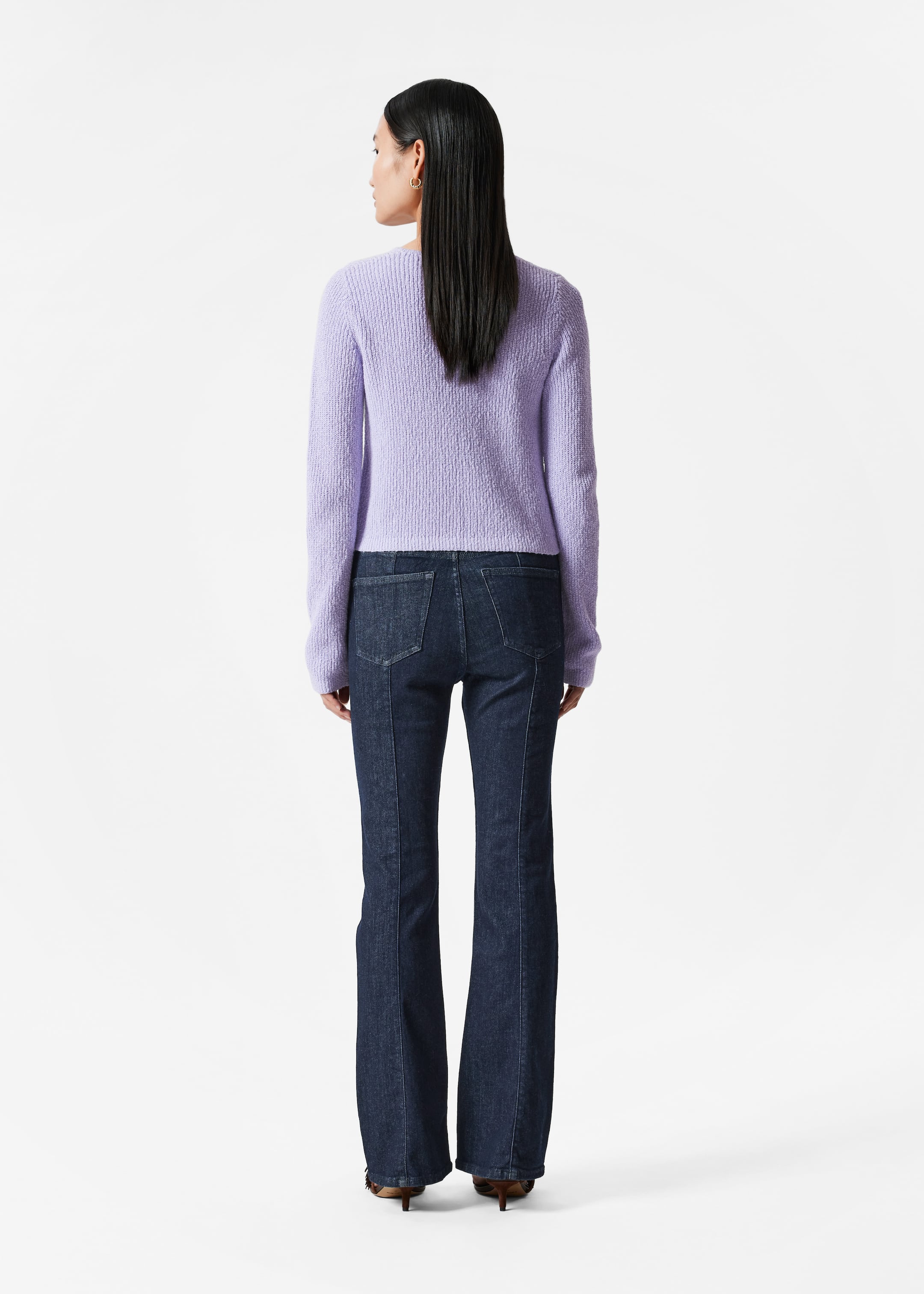 Ver imagem maior: Casaco de malha com atilhos - Roxo-claro - SENHORA | H&M PT 4