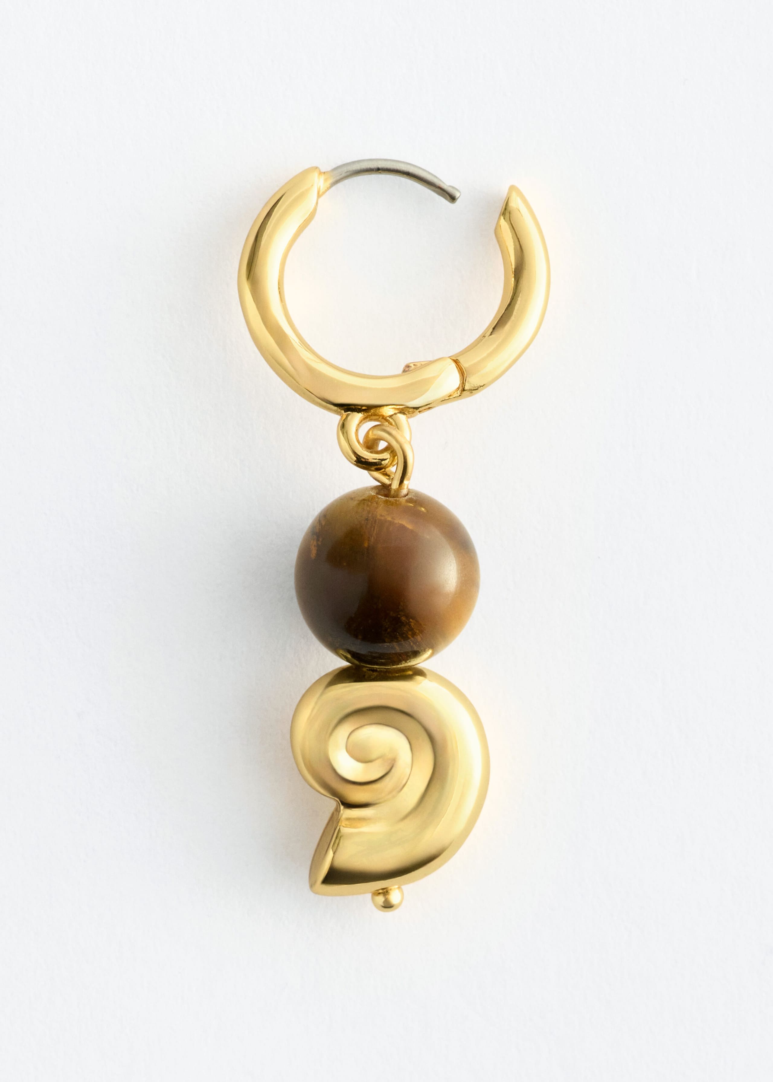 Tiger's Eye Pendant Earrings - {{variantName}} - Descriptive Detail