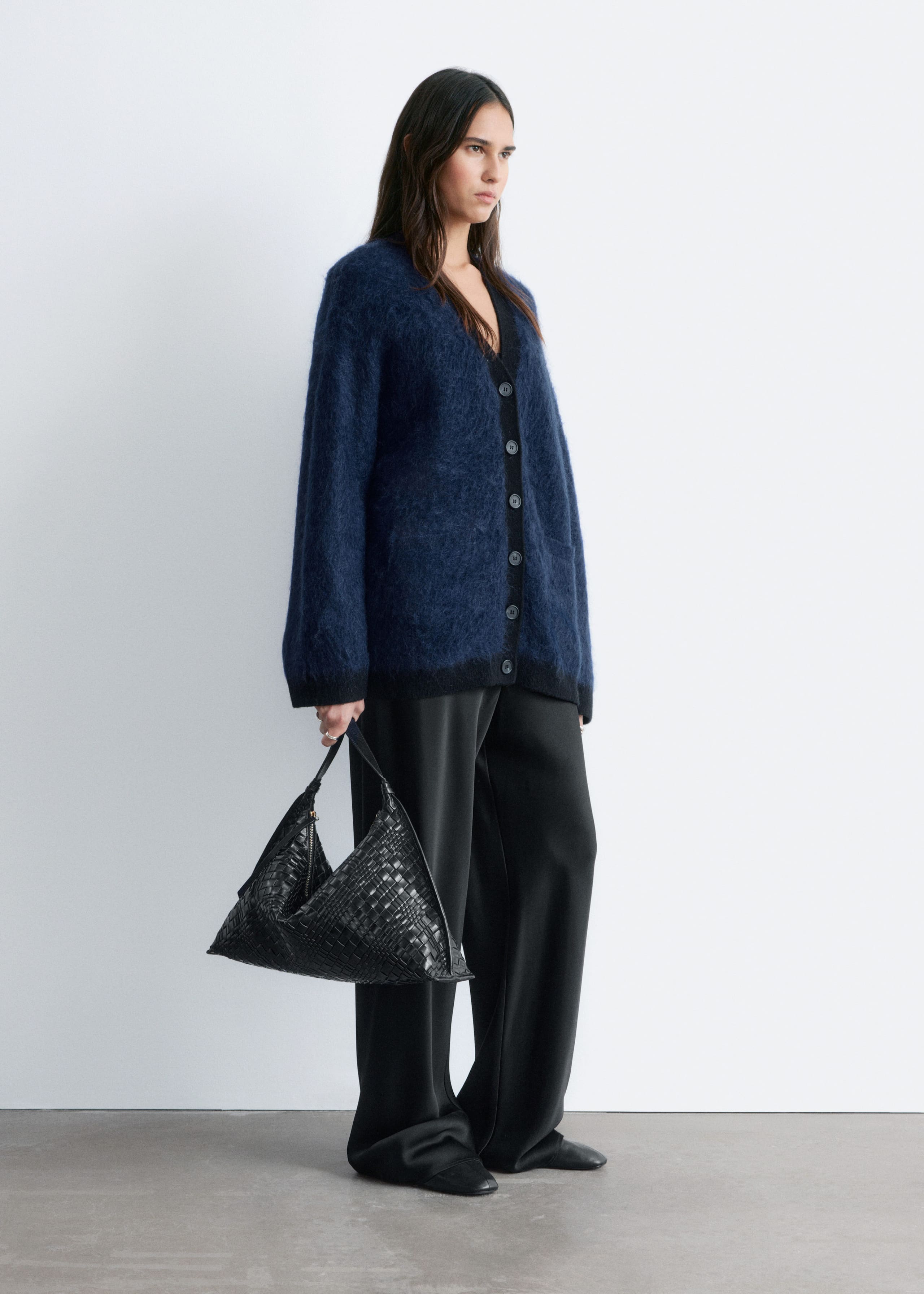 Image of Oversized Mohair-Blend Cardigan