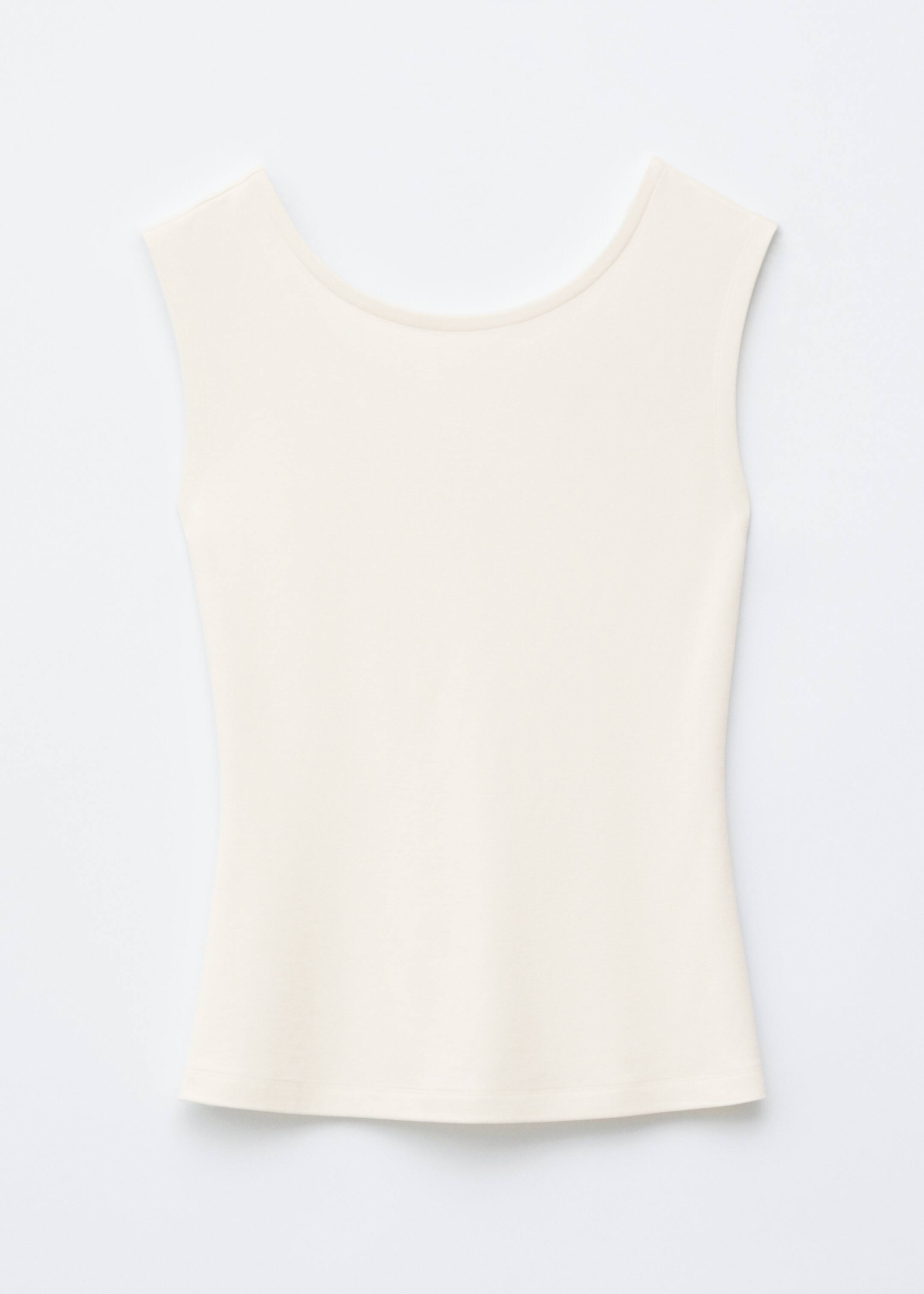 Ver imagem maior: Top com decote em V nas costas - Branco - SENHORA | H&M PT 7