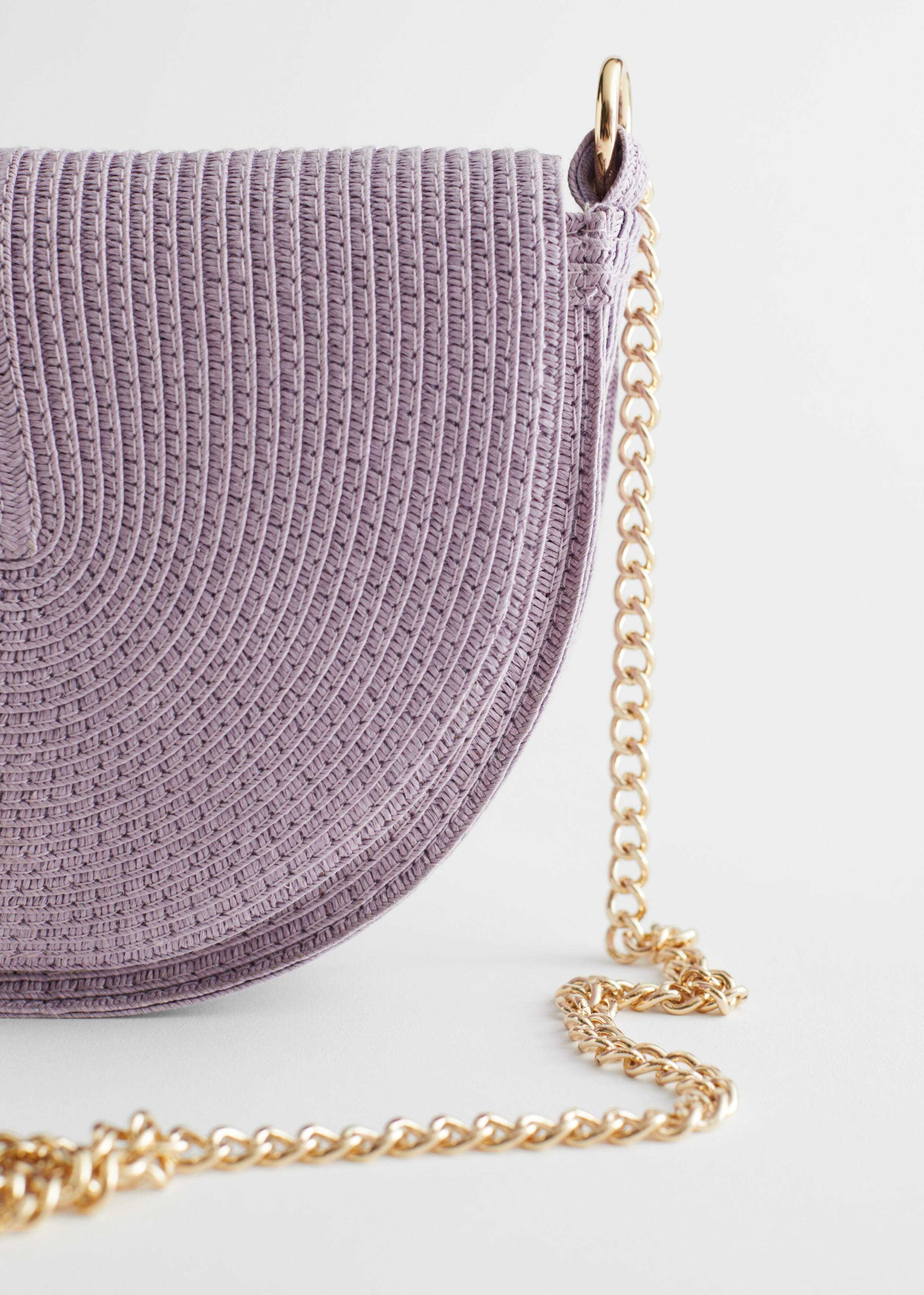 StrawCrossbodyHalfMoonBag - {{variantName}} - Descrizione dettagliata