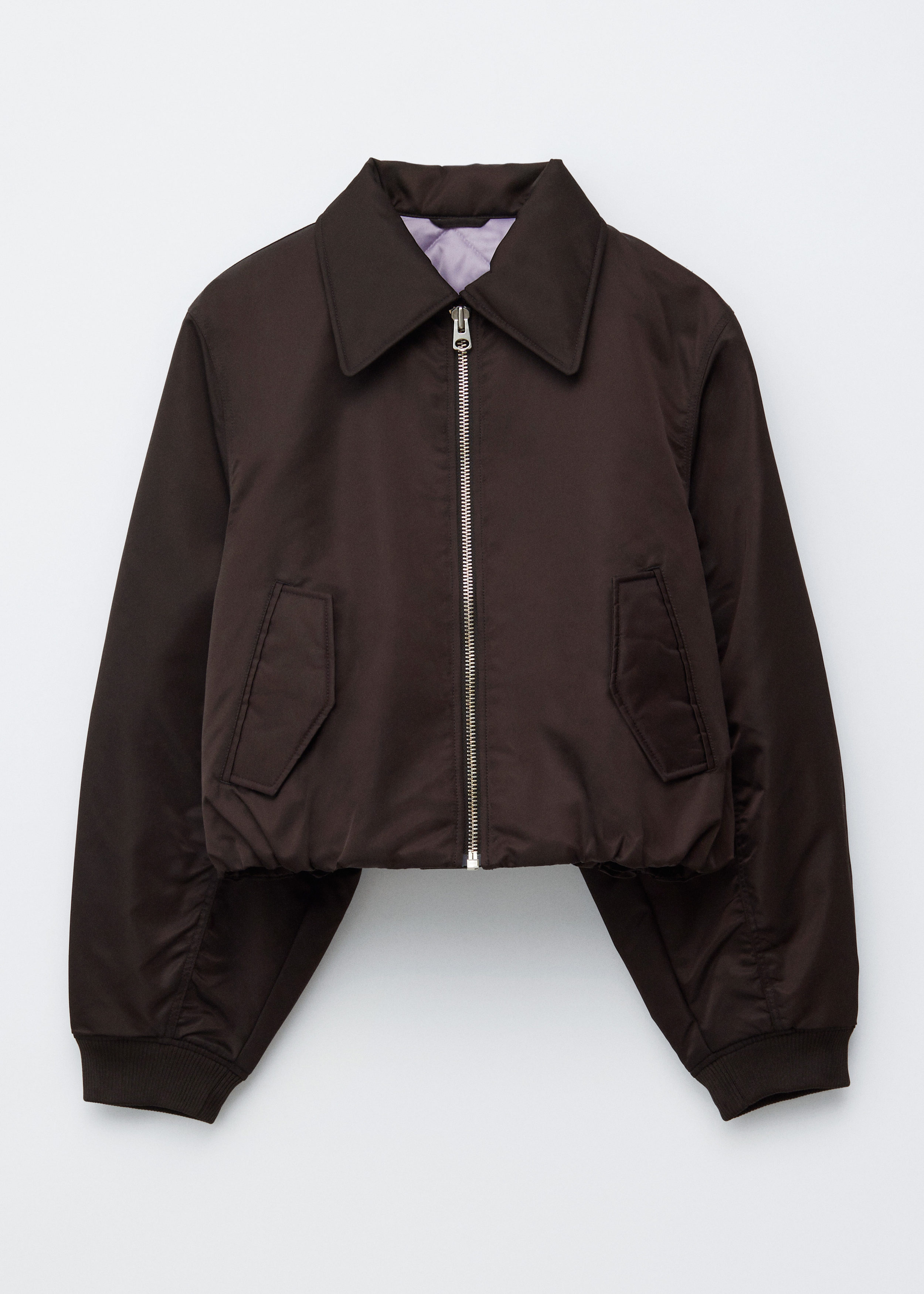 Cropped Bomber Jacket - Dark Brown - & Other Stories NL