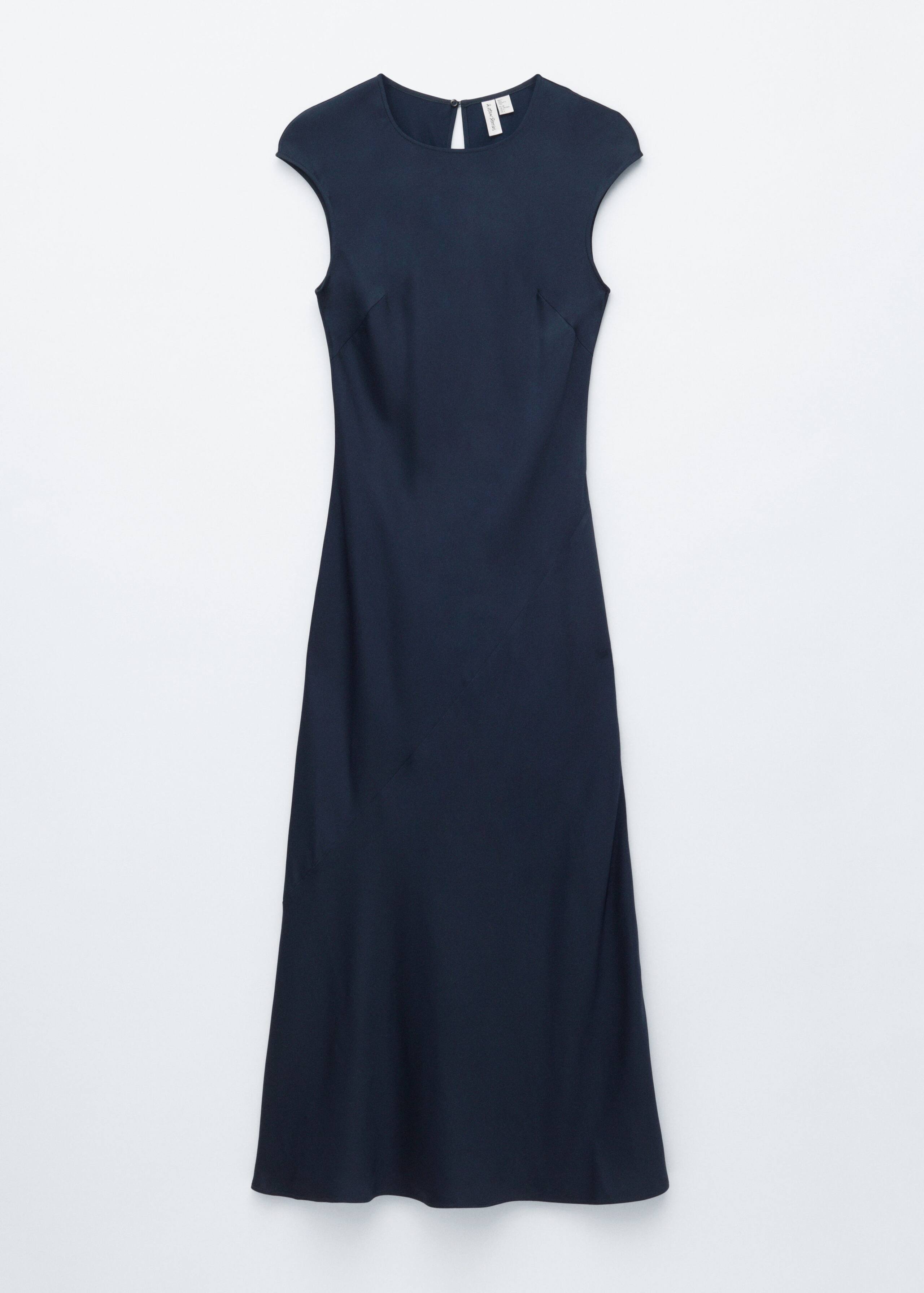 Image of Fitted Satin Maxi Dress