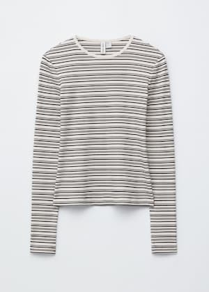 Rayures blanches/bleu foncé