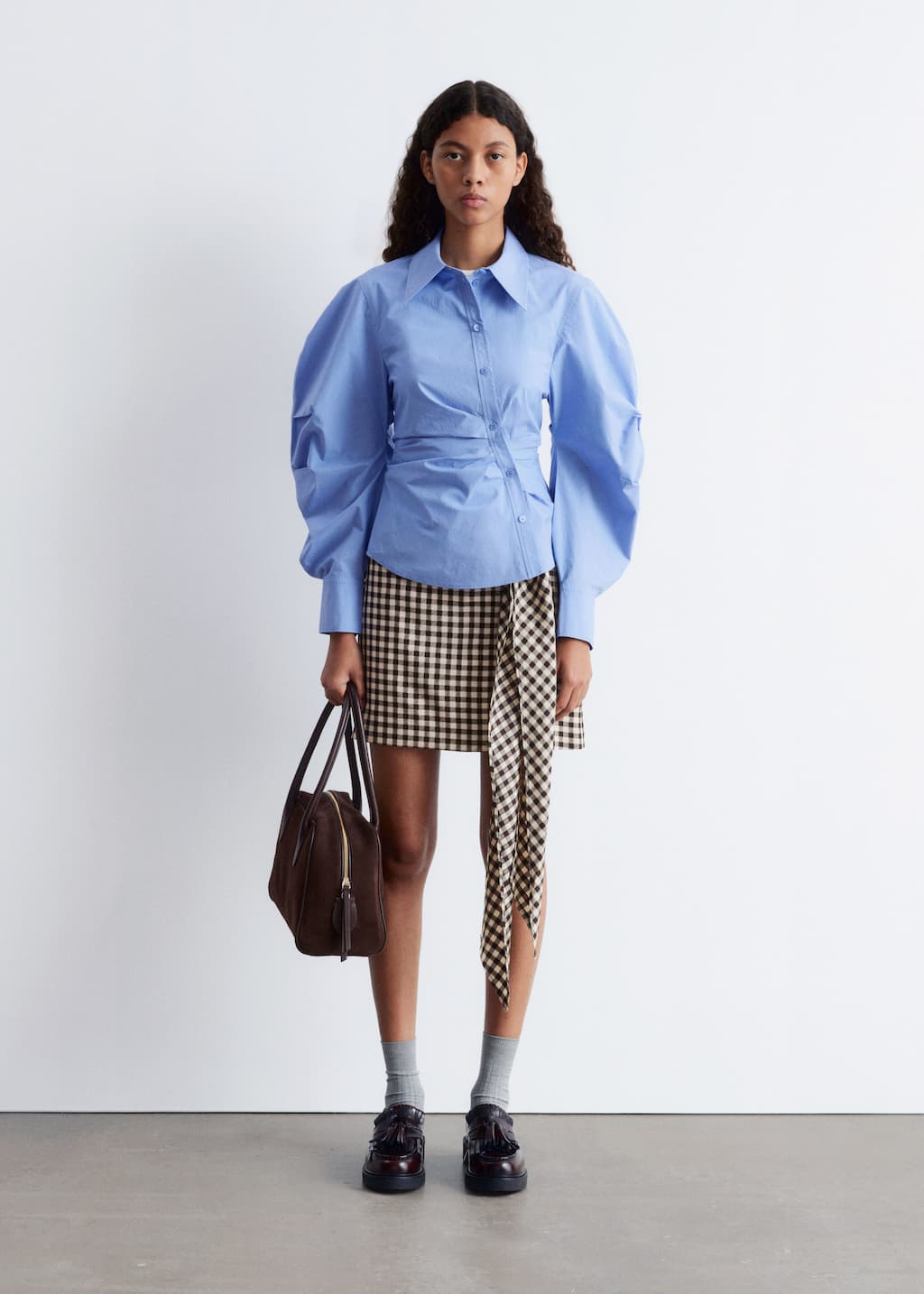 Image of Asymmetrical Cotton Shirt