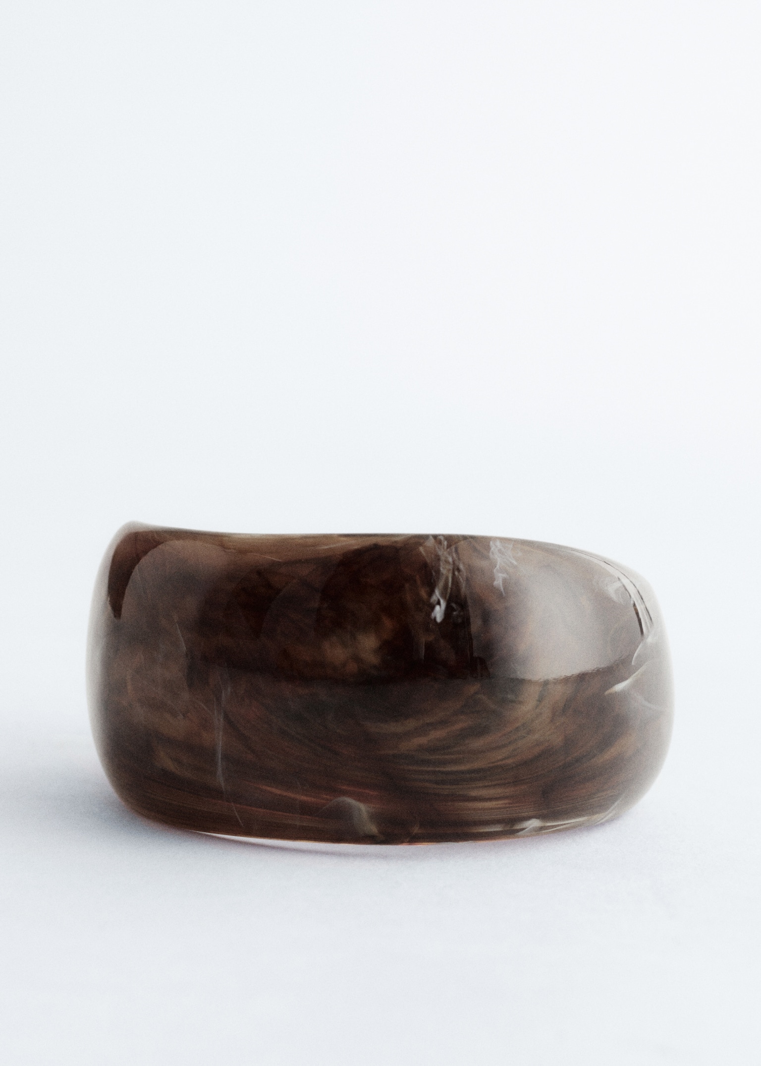 Marbled Bangle Set - Dark Brown Marbled/Green Marbled - 2