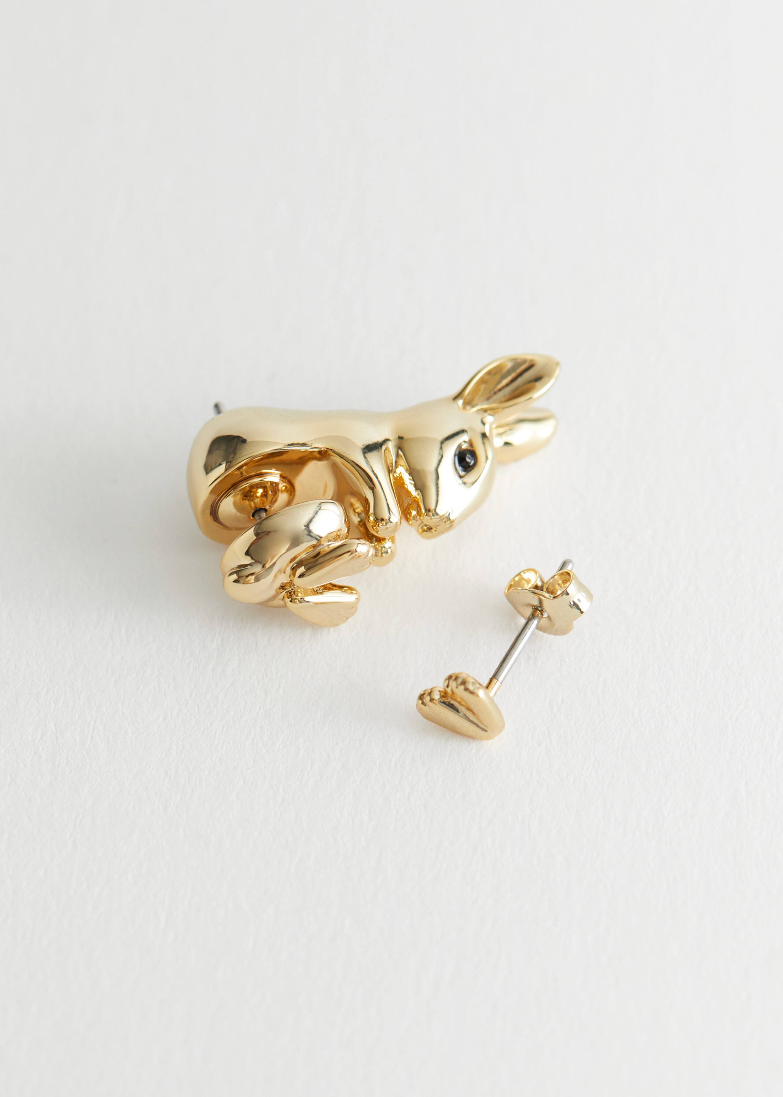 RabbitEarrings - Gold - Bodegón