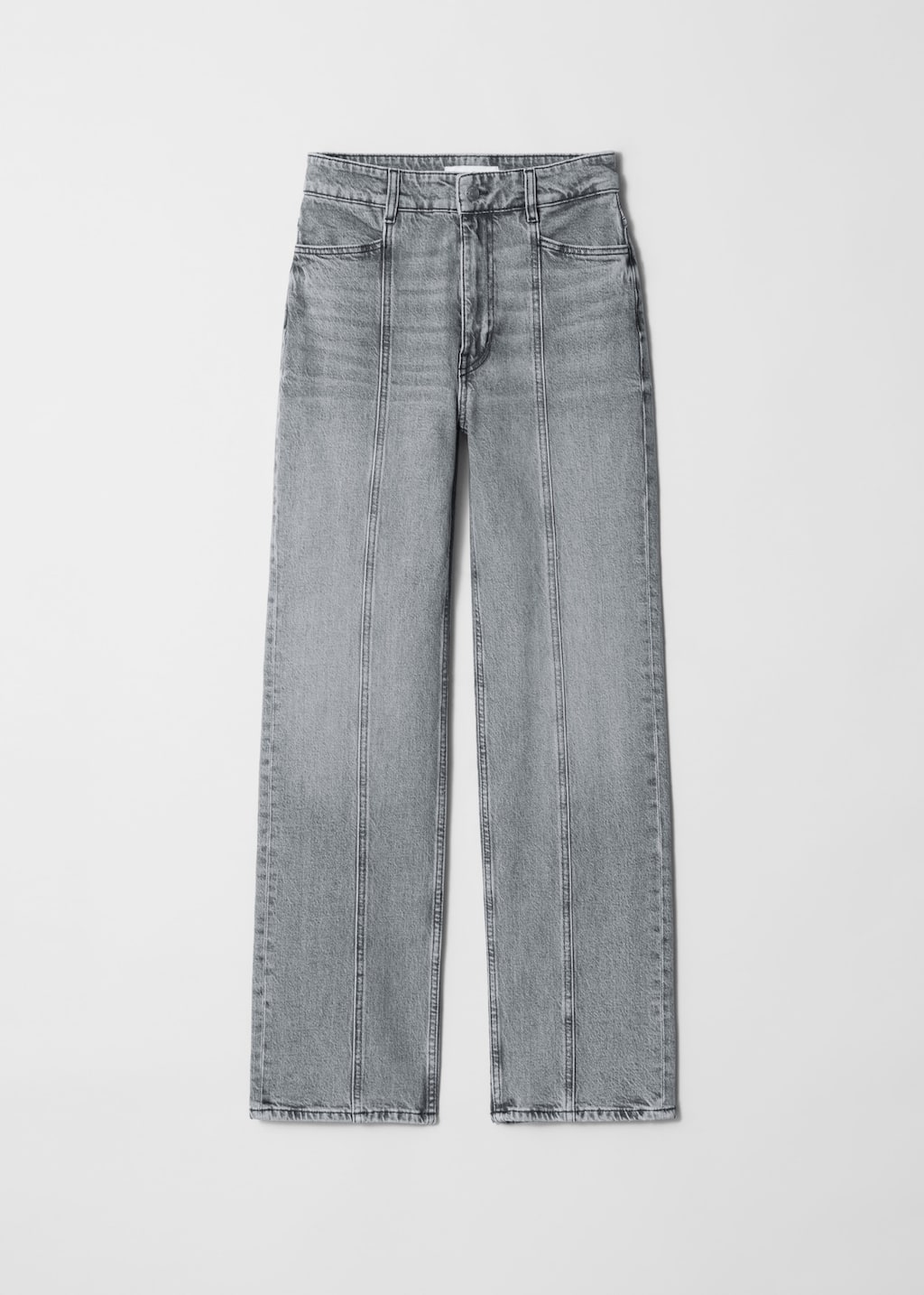 Image of High-Waist Straight-Leg Jeans