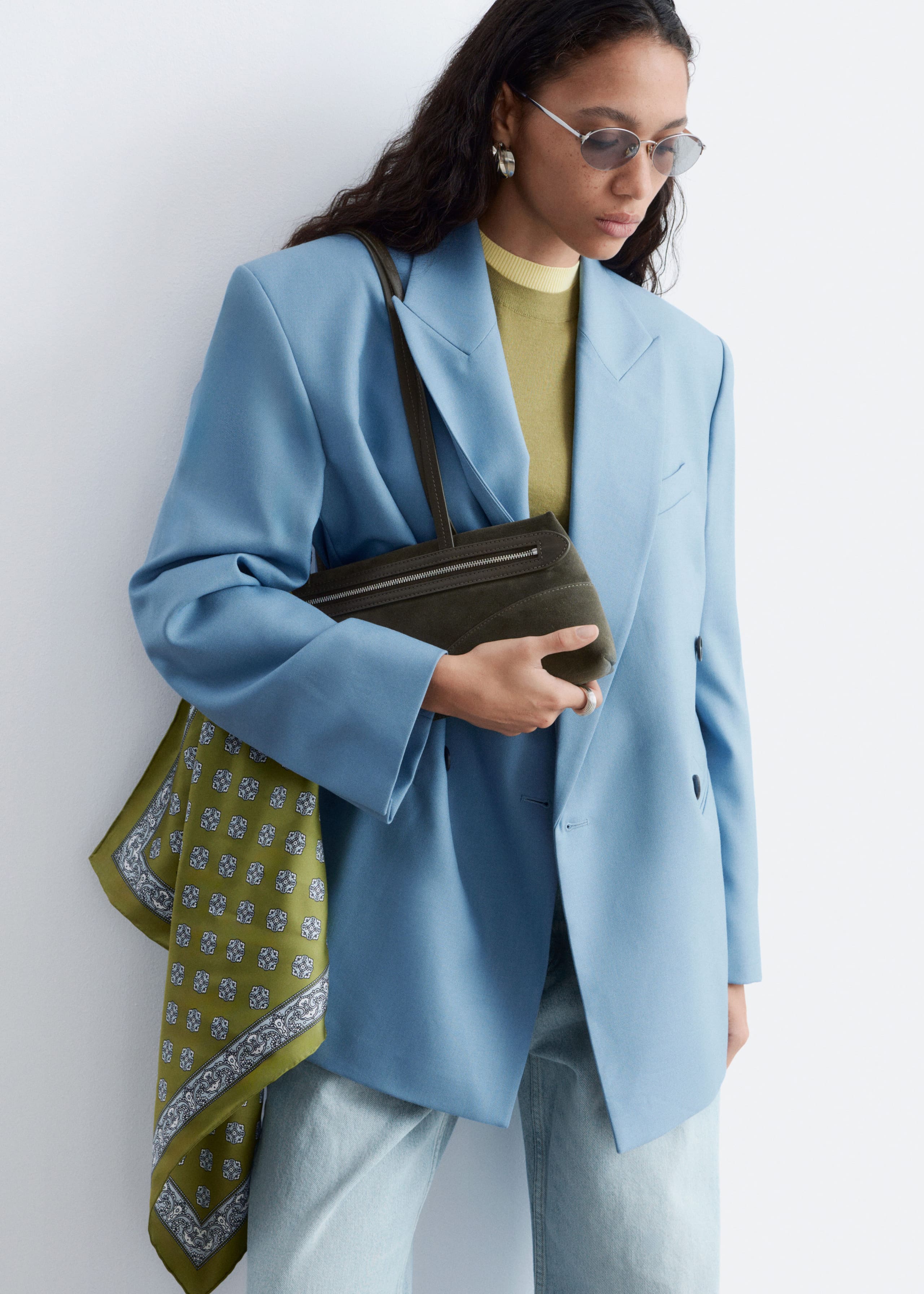 Image of Double-Breasted Wool Blazer