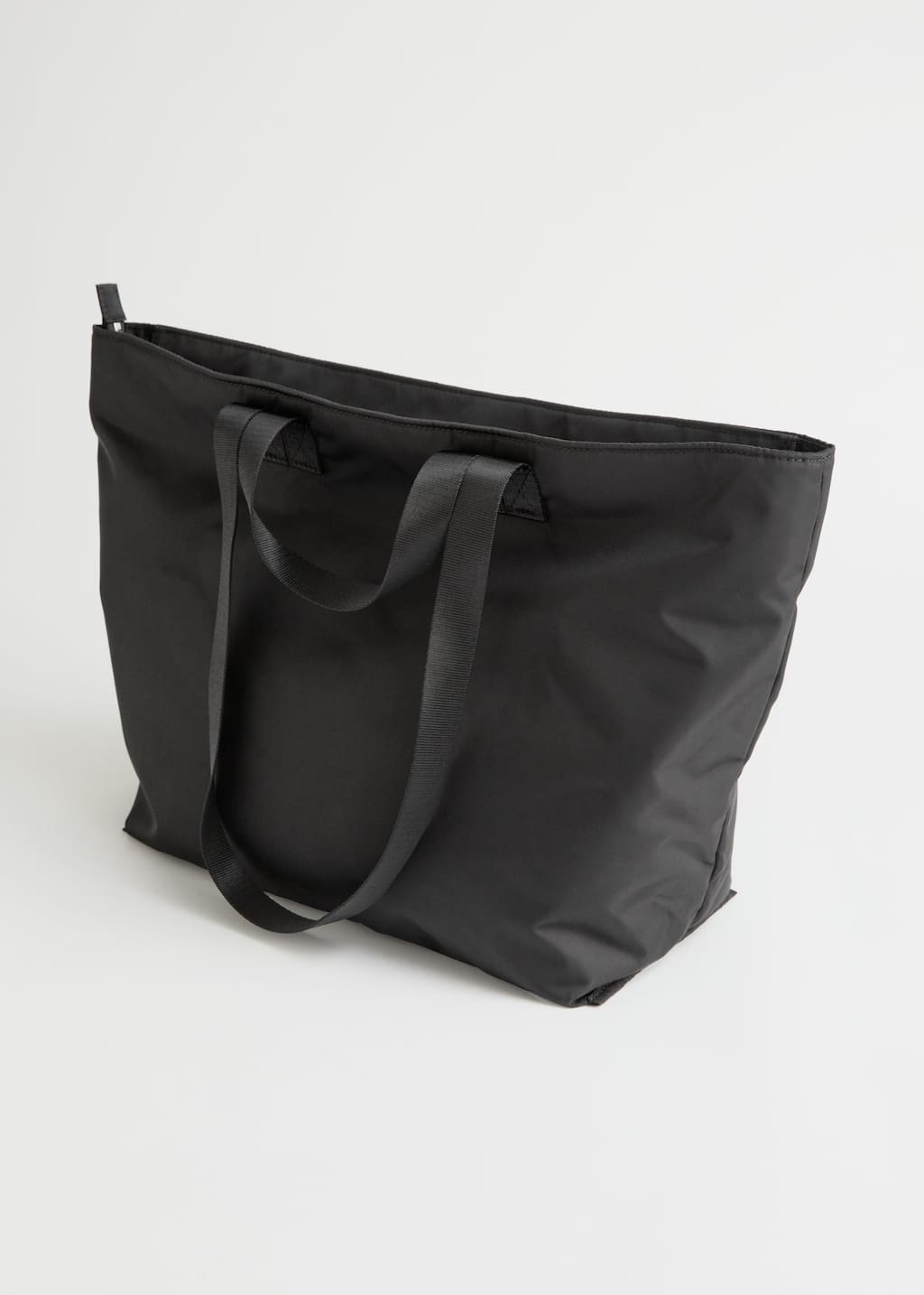 Nylon Front Pocket Tote Bag - Beige - Natura morta