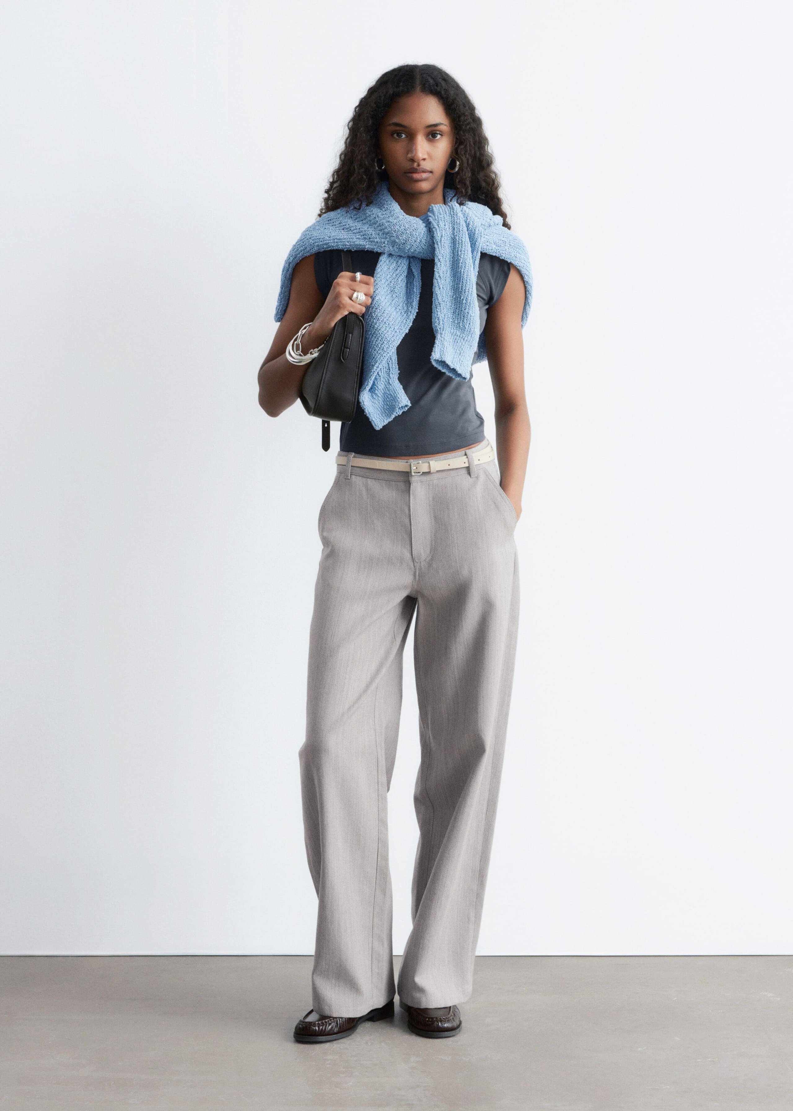 Image of Pantalon large en laine