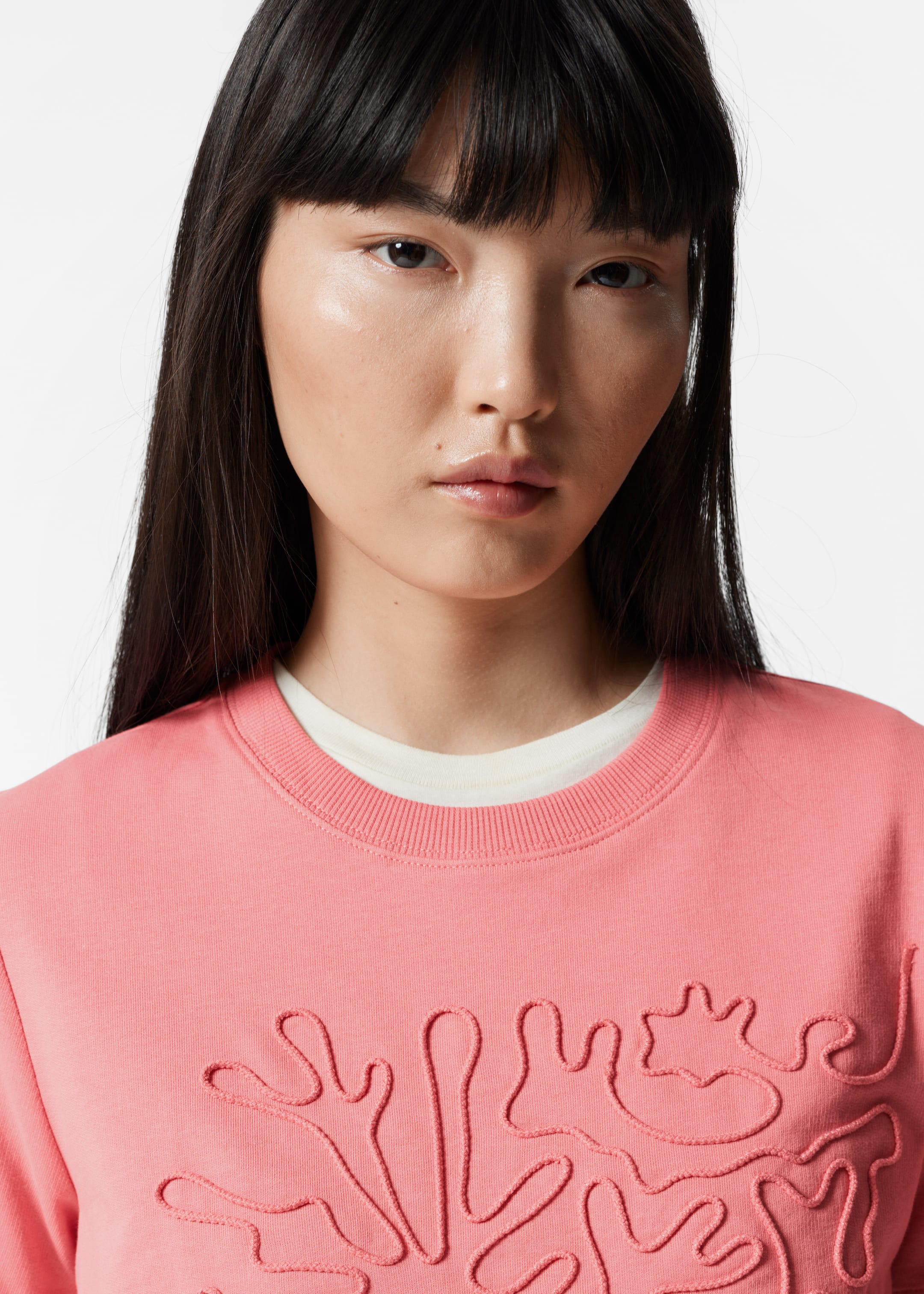 Grotere afbeelding bekijken: Floral-Appliqué T-Shirt - Roze abstract patroon - DAMES | H&M BE 3