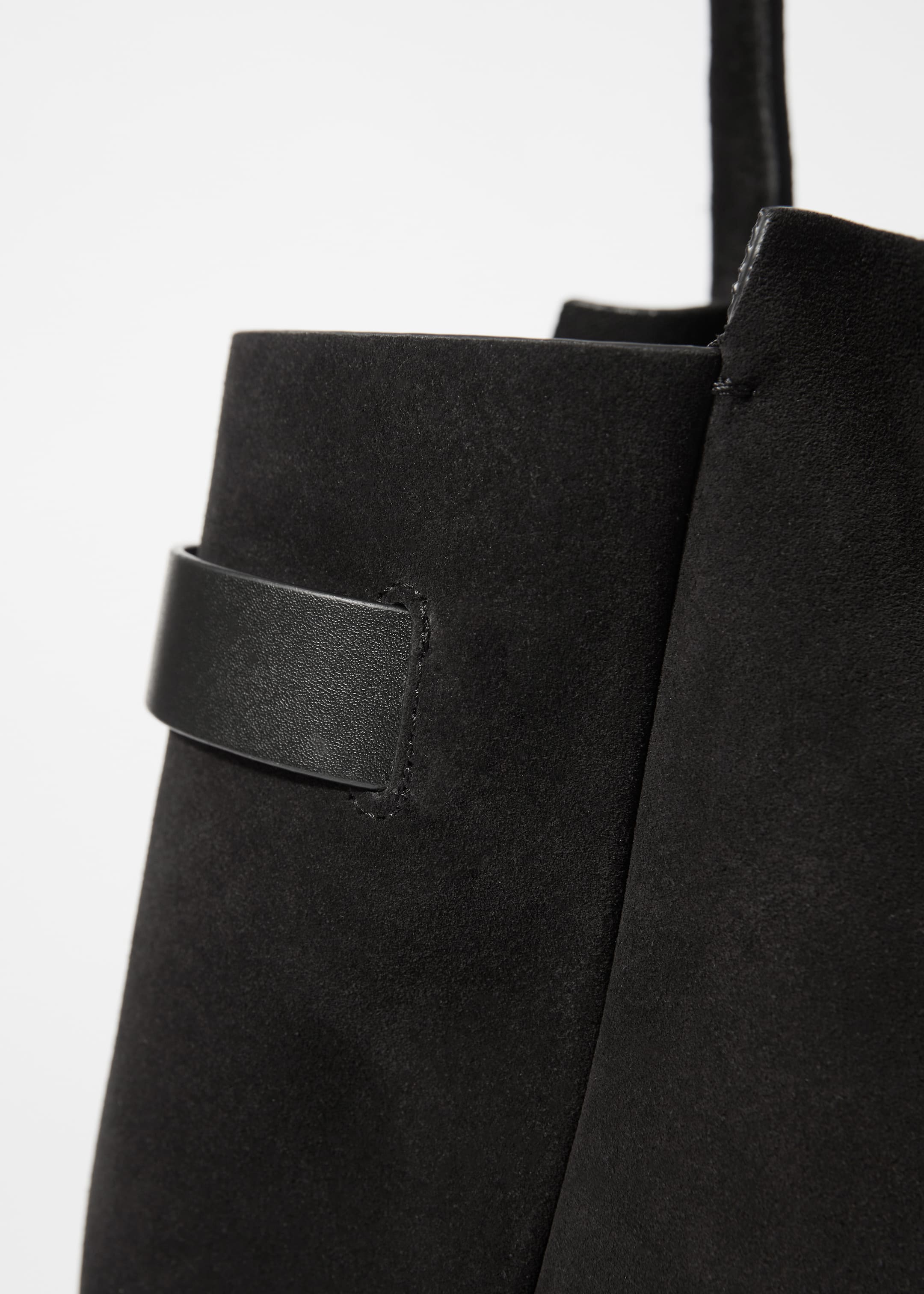 Grotere afbeelding bekijken: Suede Tote Bag - Zwart - DAMES | H&M NL 4