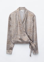 Grey/Leopard Print