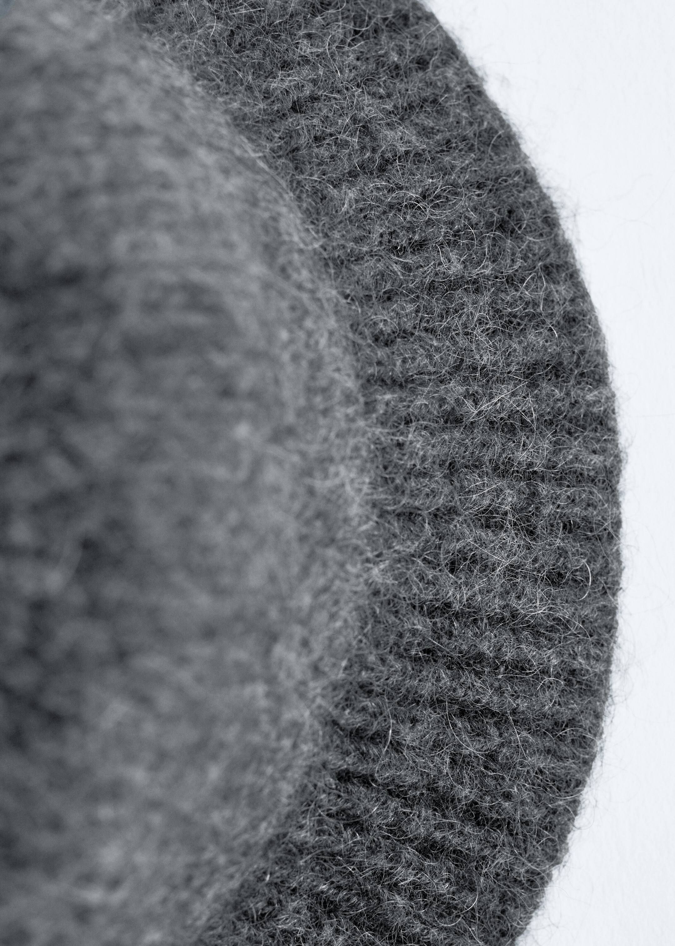 View larger image: Brushed Knitted Bucket Hat - Dark Grey Melange - Ladies | H&M GB 2