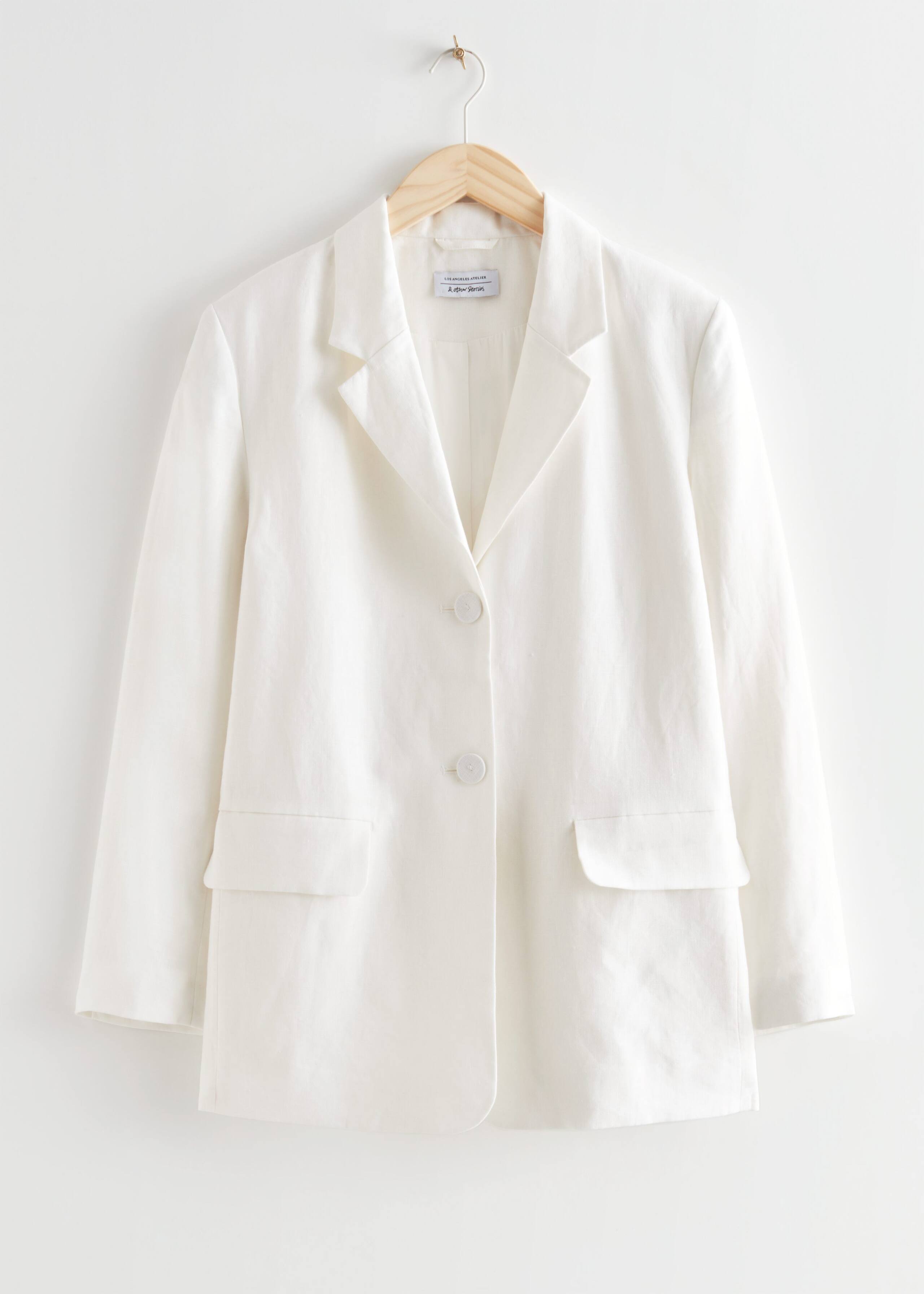 Image of Oversized Linen Blazer