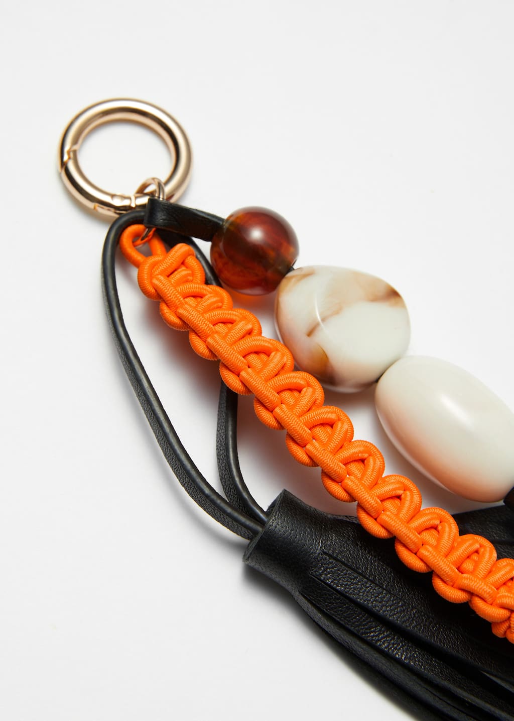 Image of Stone & Tassel Embellished Keychain