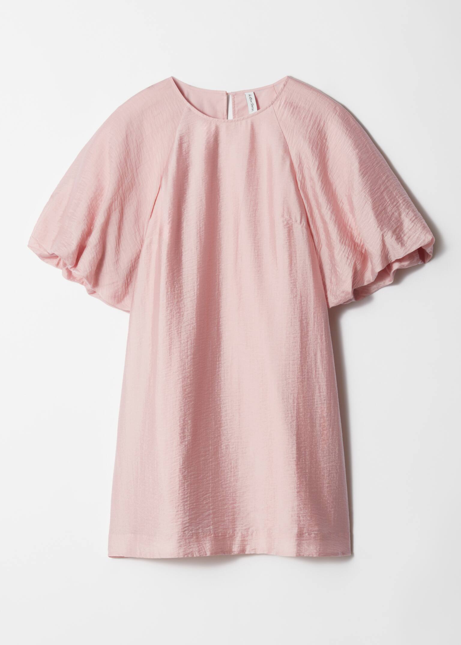 Minivestido con mangas abullonadas - Rosa claro/Blanco/Floral azul/Estampado floral rojo - 2