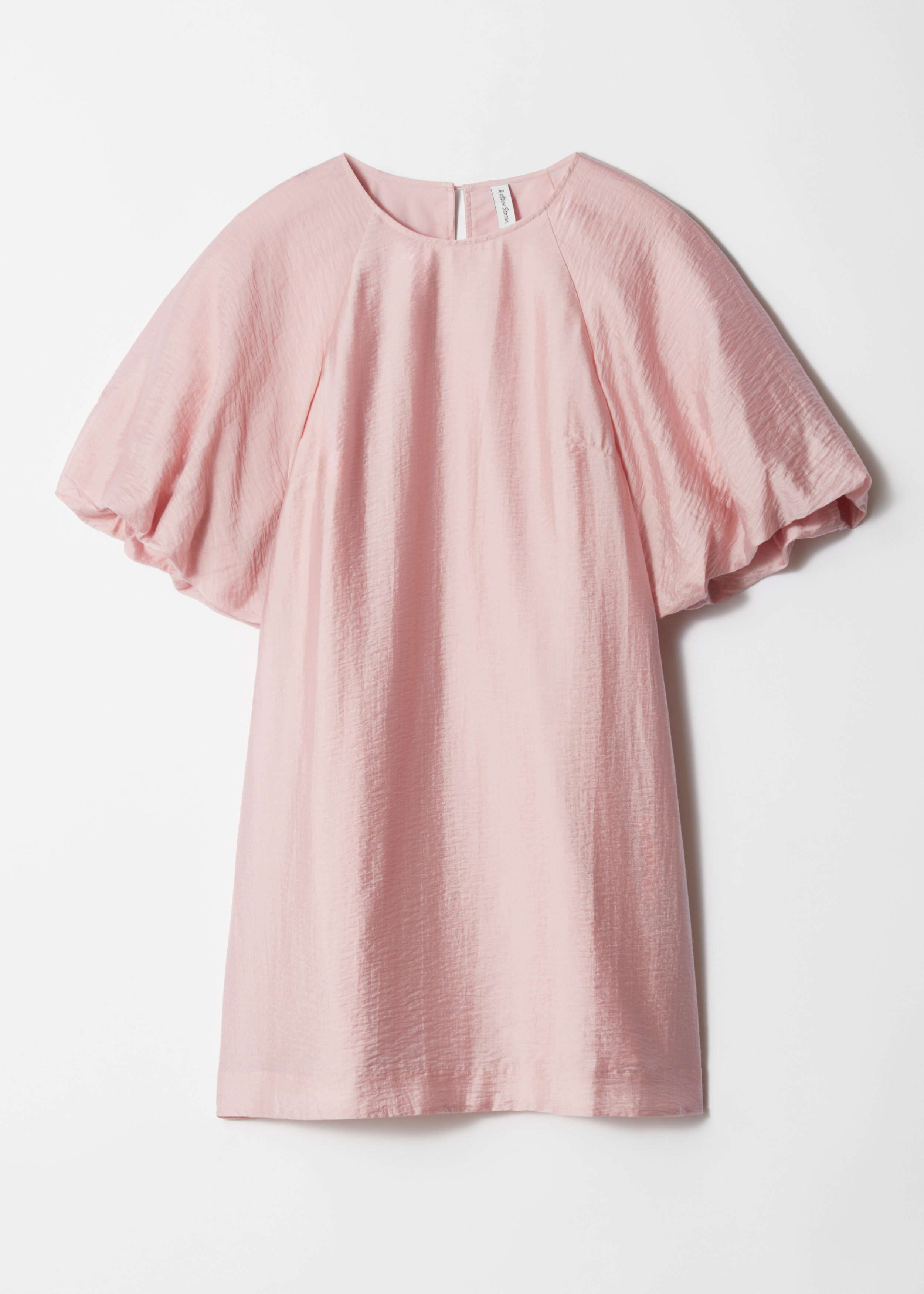 Puff-Sleeve Mini Dress