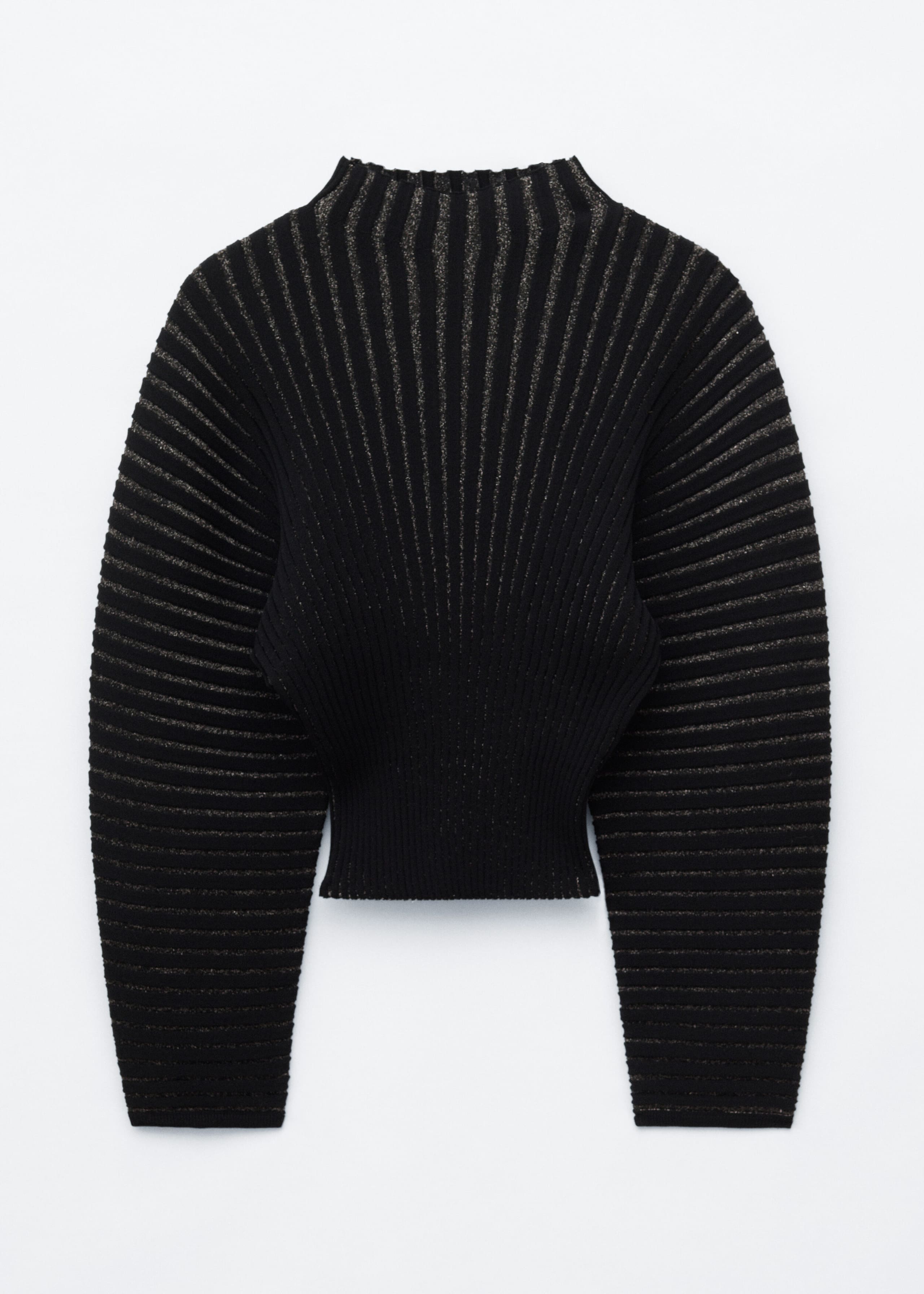 Silver-Rib Jumper - Black/Grey - Still Life