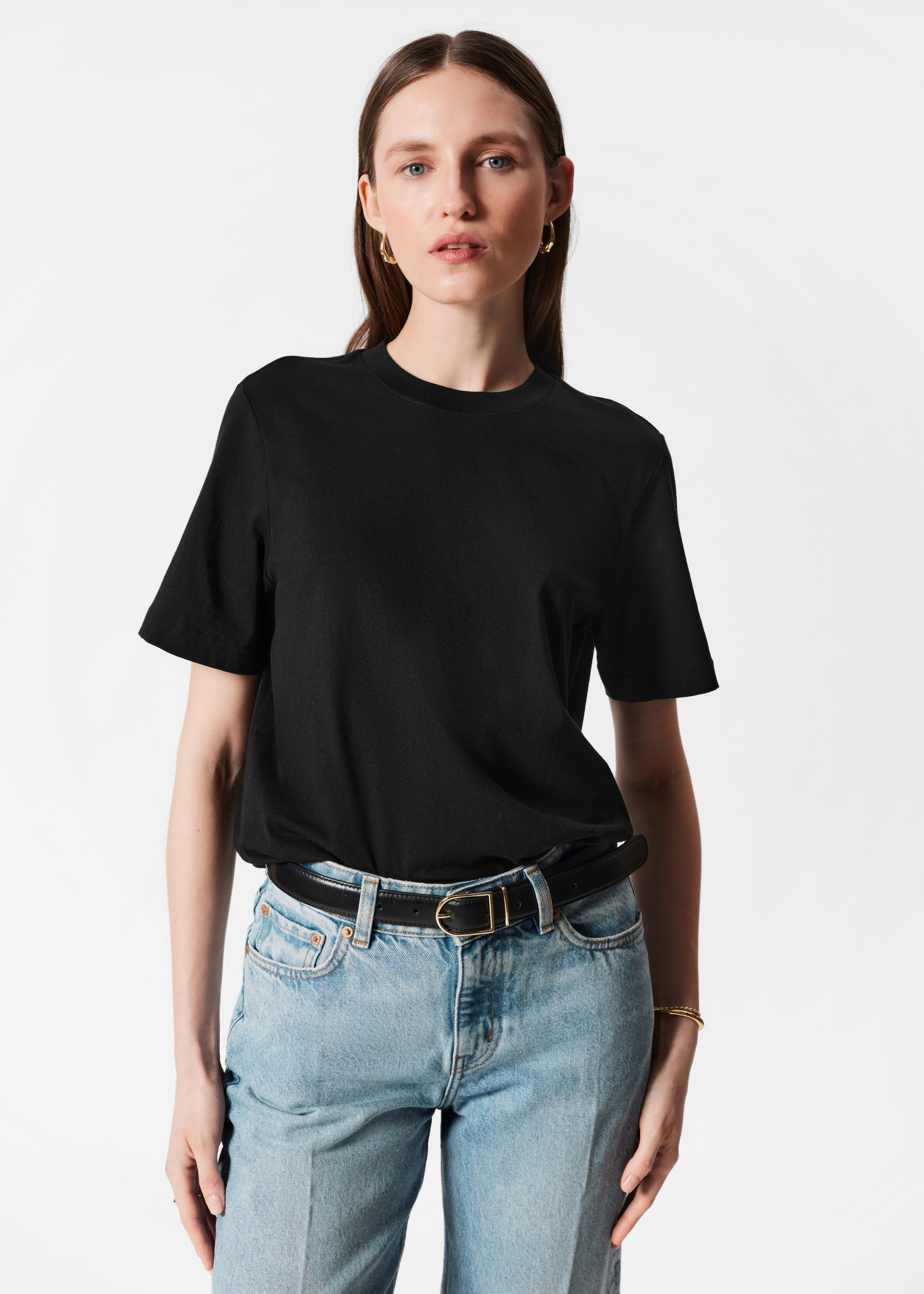 Größeres Bild anzeigen: T-Shirt mit Rundhalsausschnitt - Schwarz - Ladies | H&M AT 1