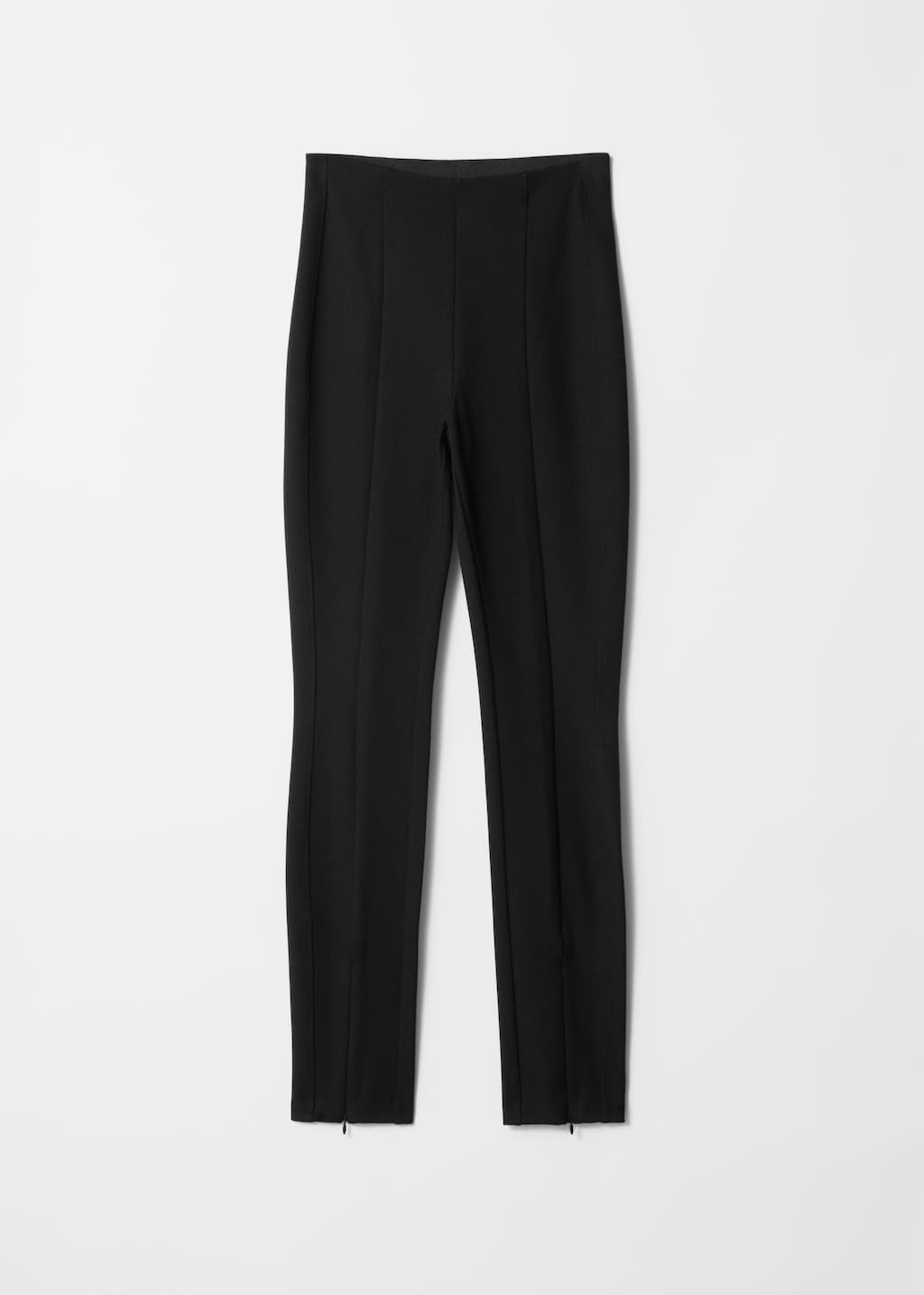 Leggings a pannelli con zip sul fondo gamba