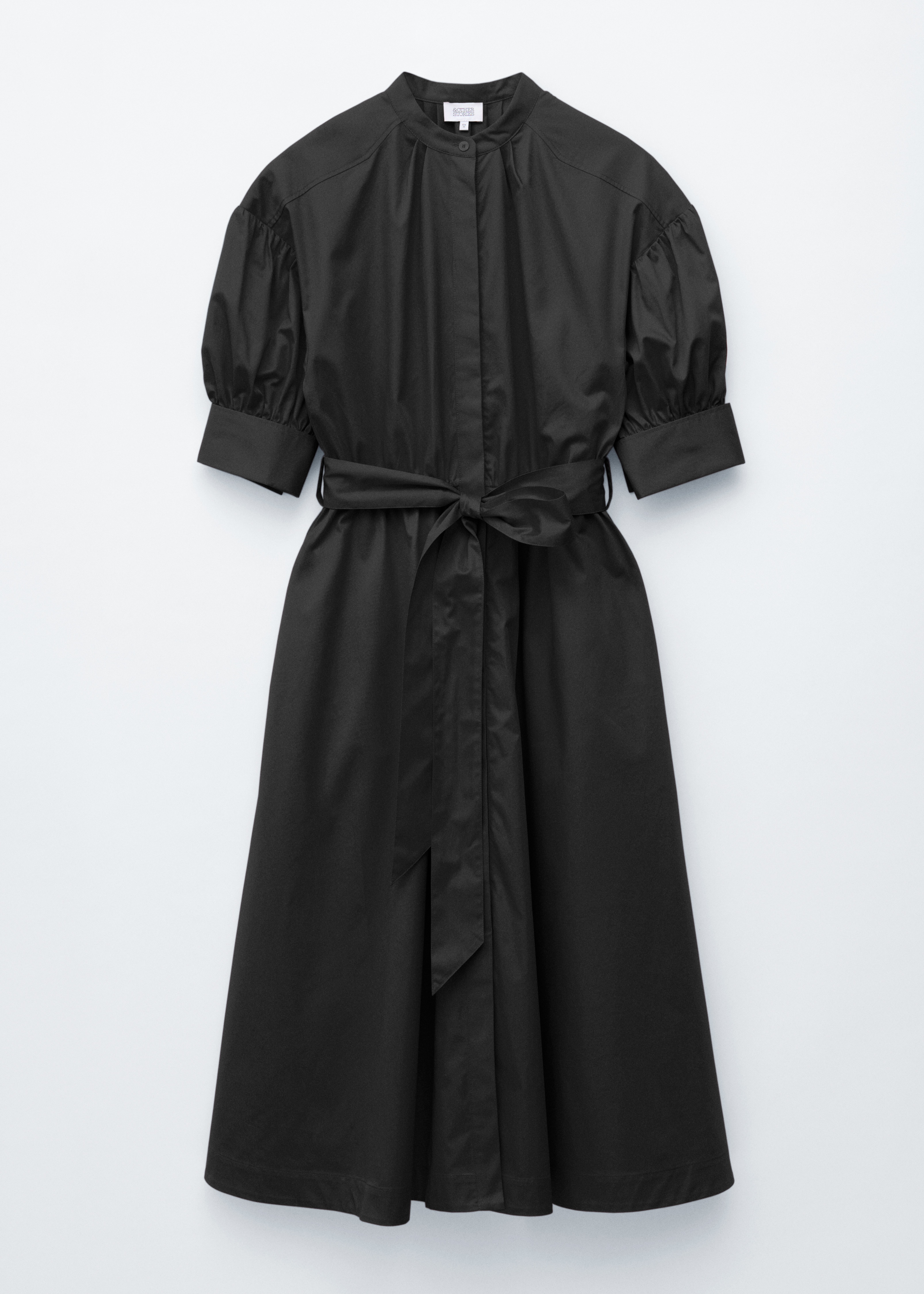 Cotton Maxi Dress - Czarny/Red