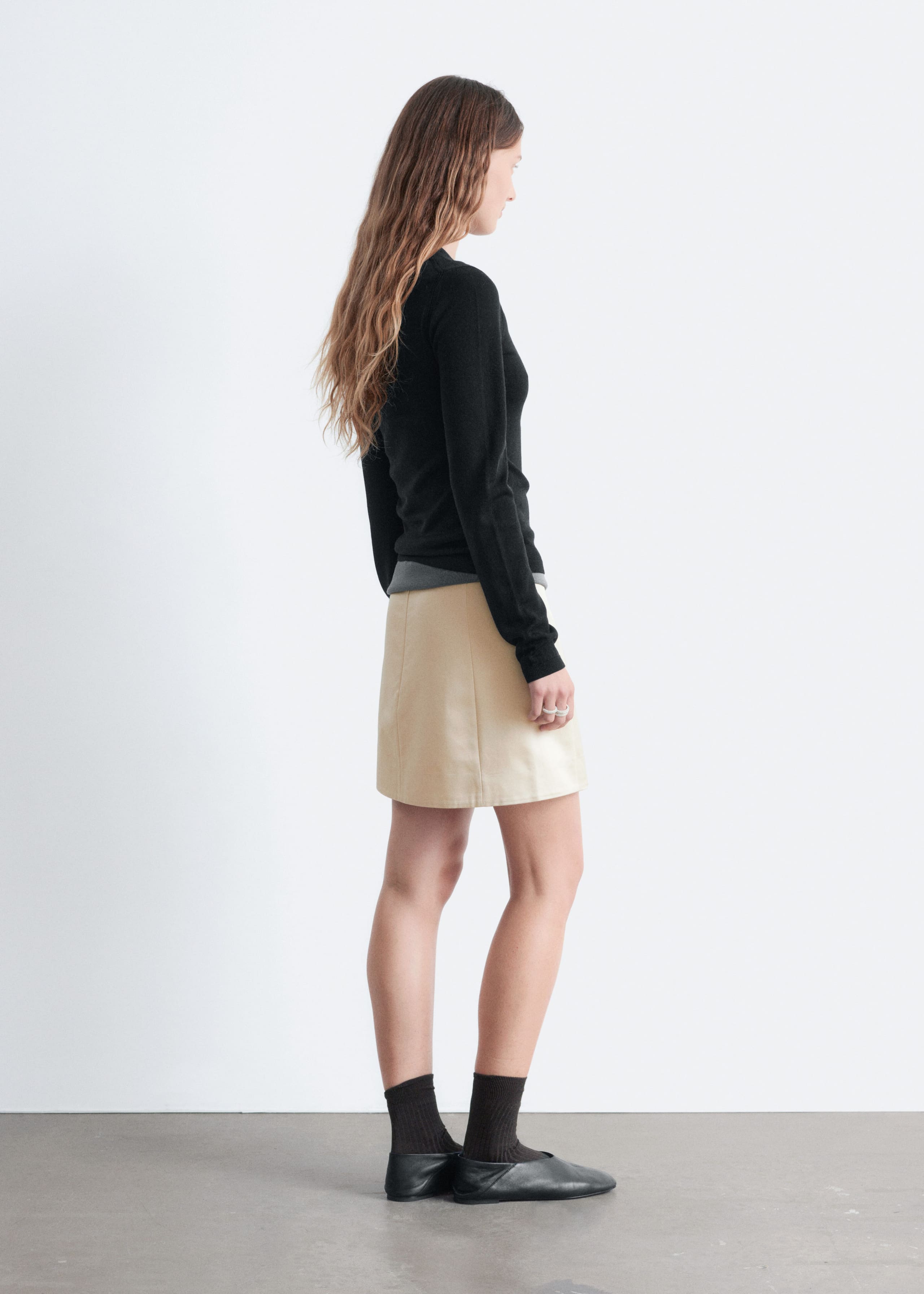 Long-Sleeve Merino Wool Top