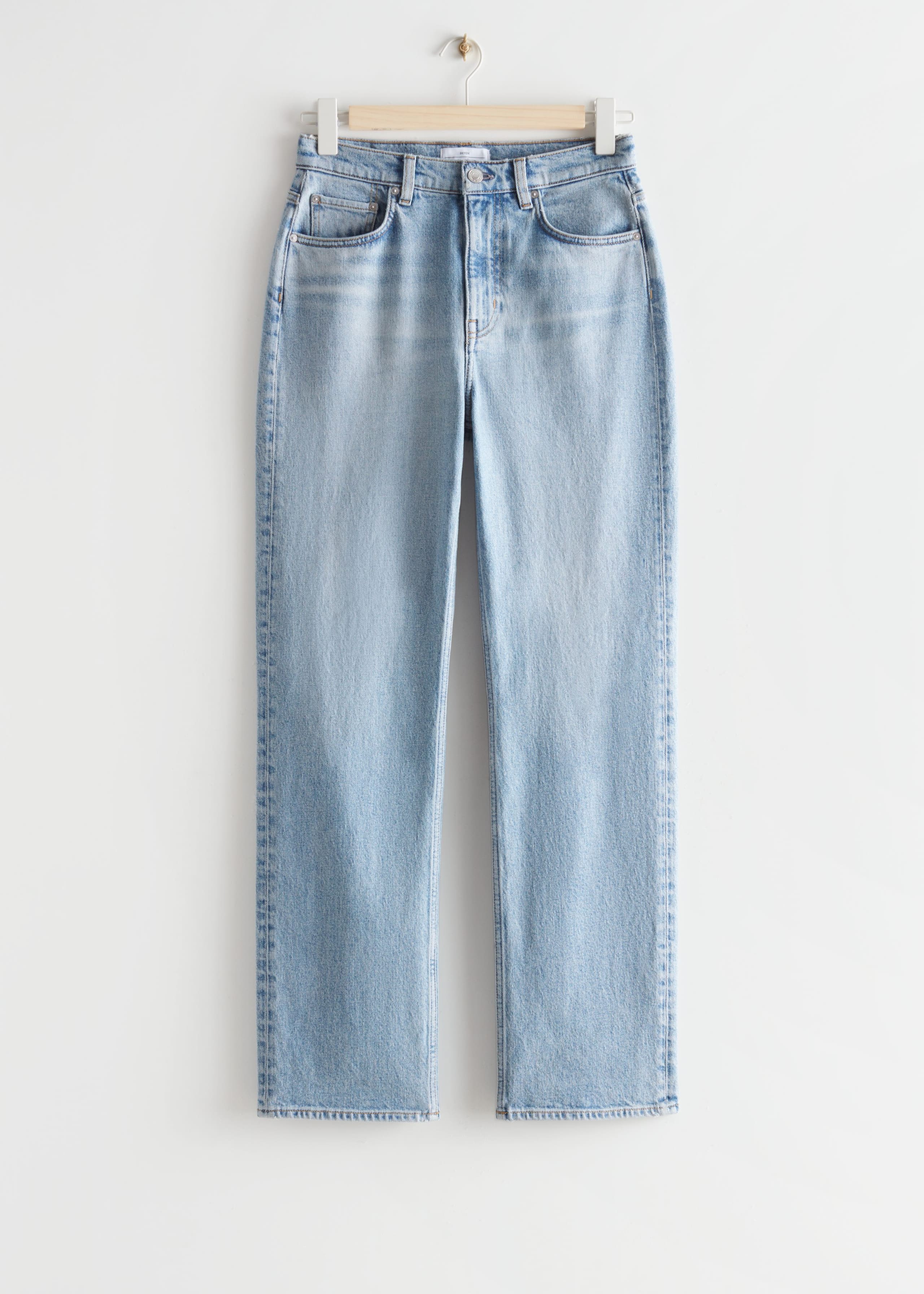 Straight Full Length Jeans - Pale Blue - Bodegón