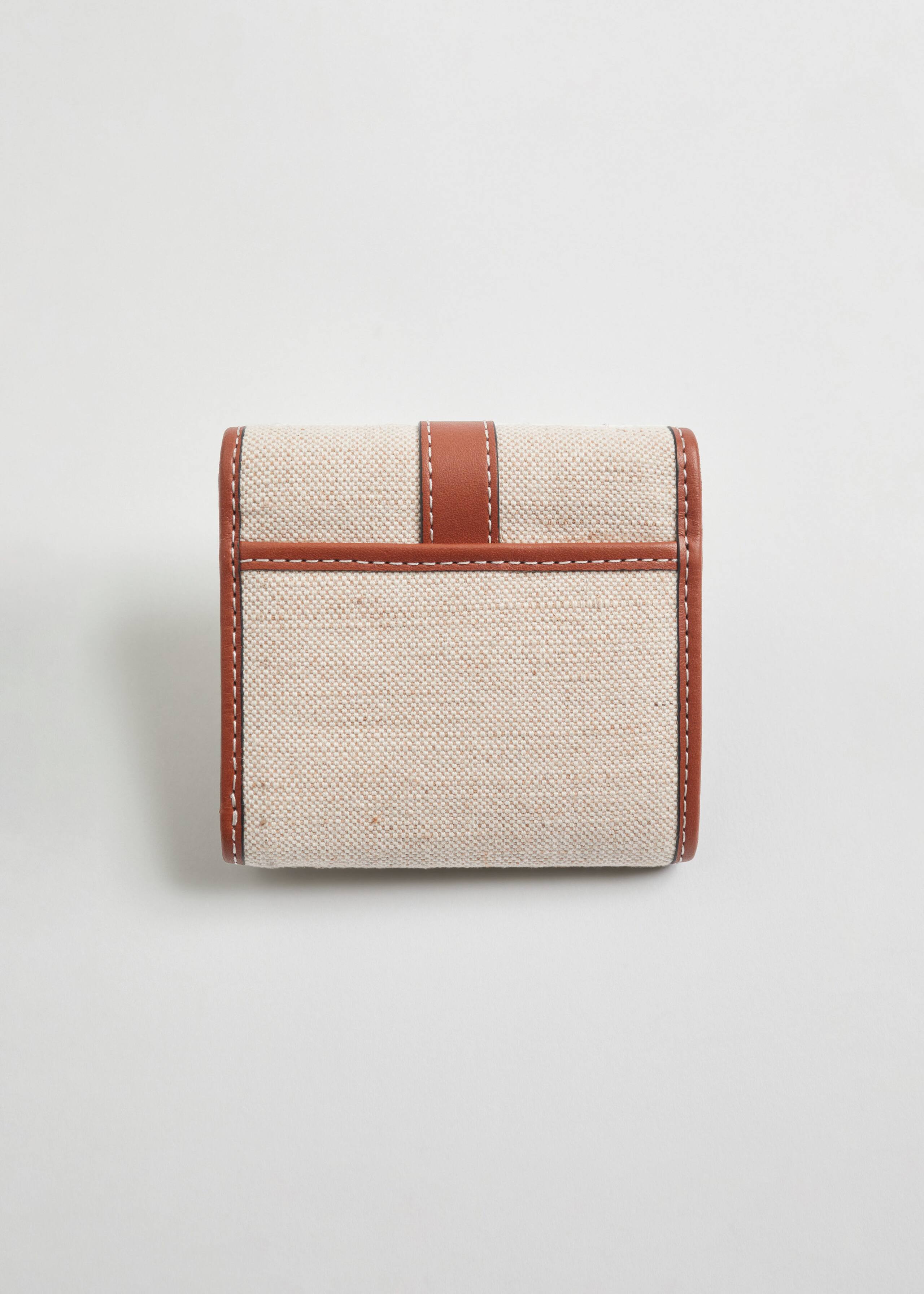 JuteLeatherTri-FoldWallet - Cognac/Wheat - Bodegón