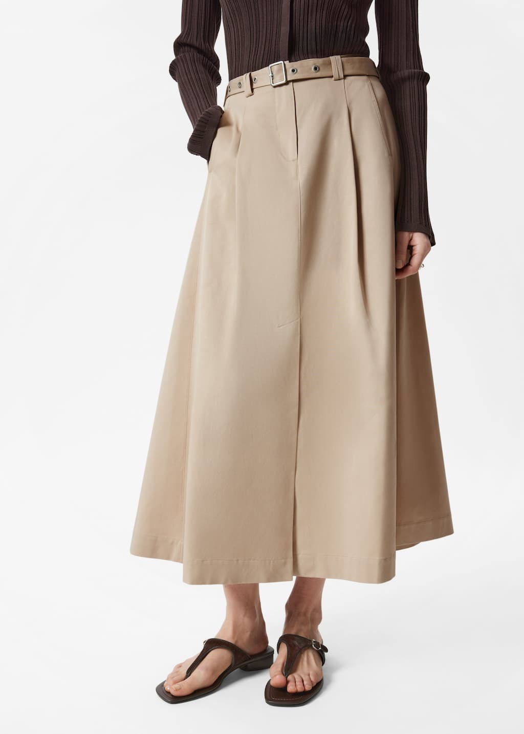 Image of Falda cargo midi