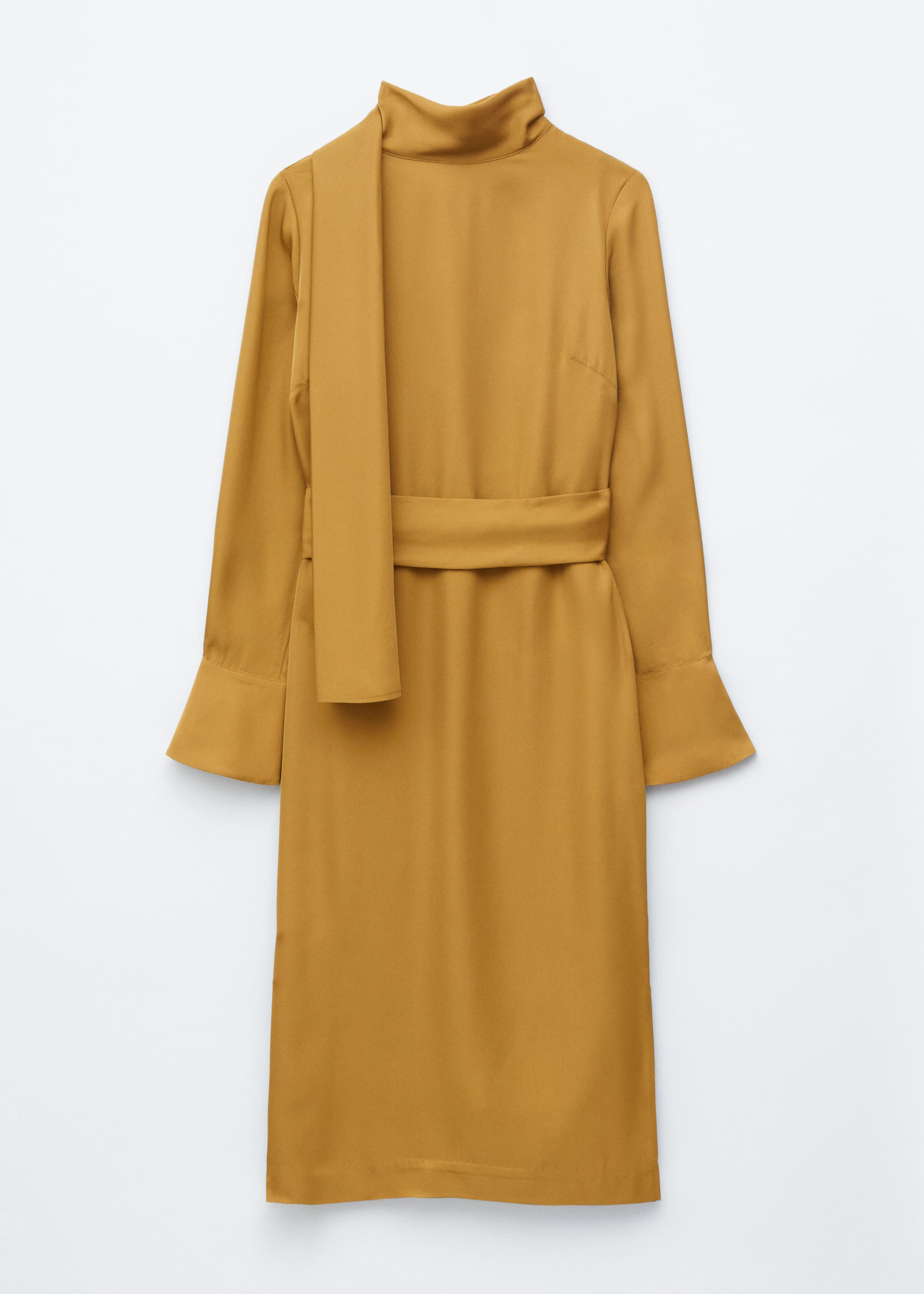 Image of Robe midi à écharpe