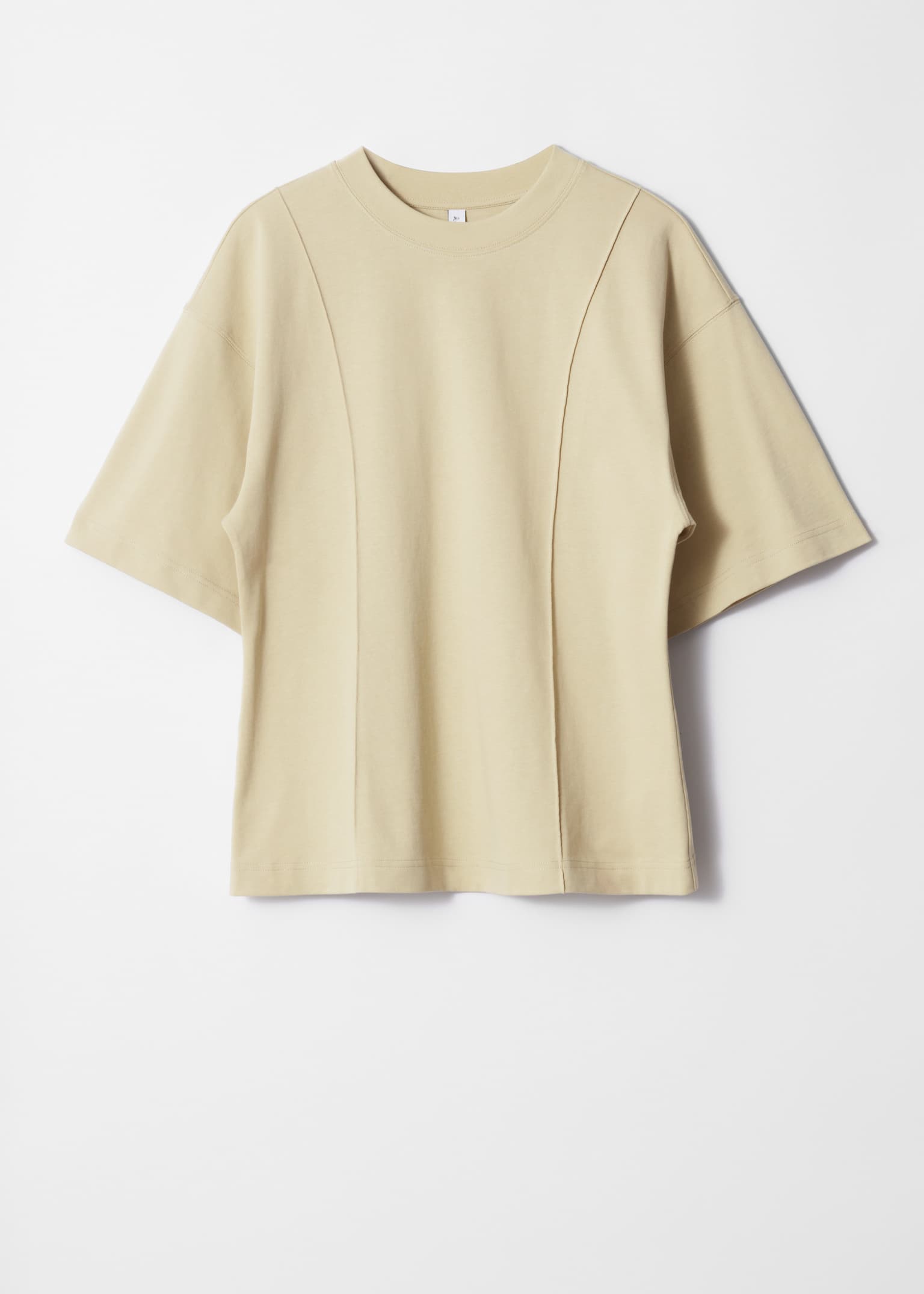 T-shirt structuré - Jaune/Blanc