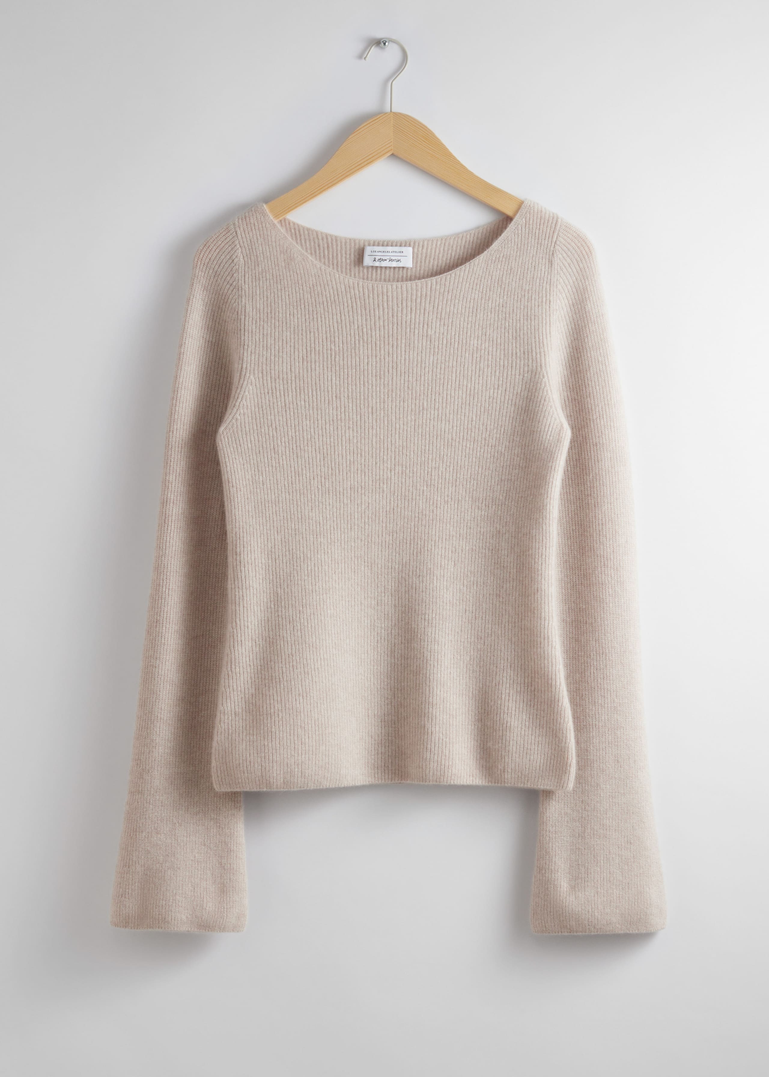 Kaschmirpullover mit Glockenärmeln - Navyblau - Stillleben