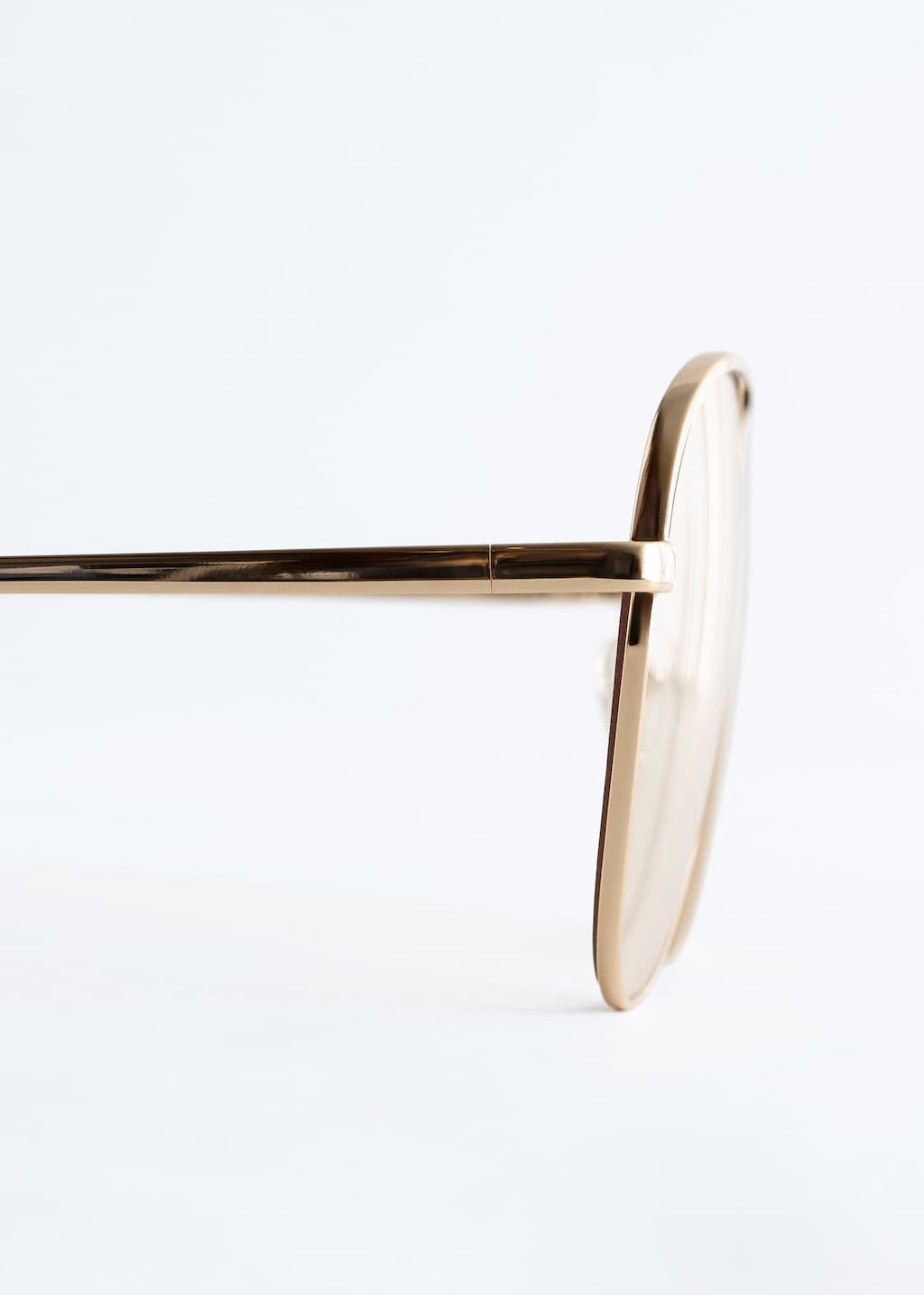 Image of Slim Aviator-Frame Sunglasses