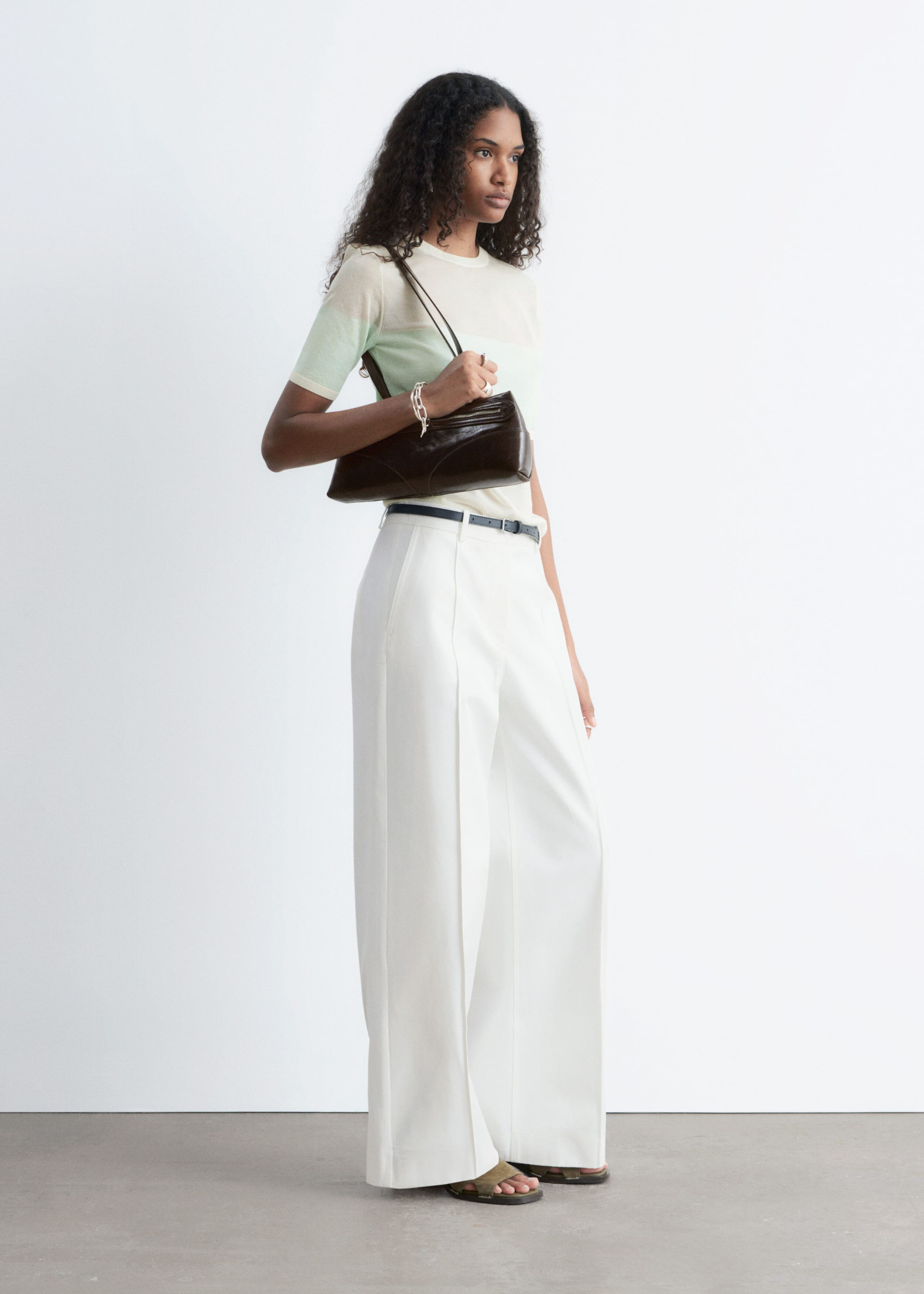 Image of T-shirt en mailles fines